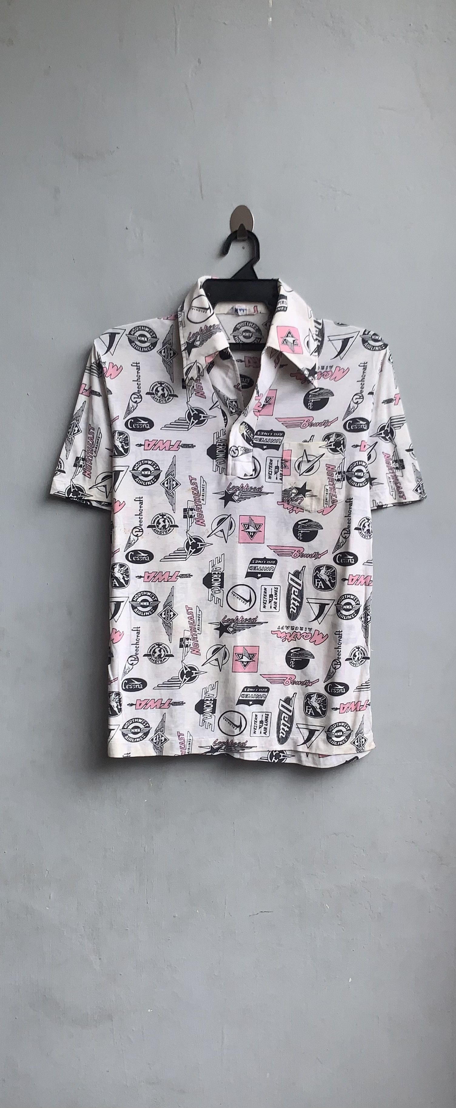 Vintage Airlines Fullprint Vintage Shirt Size US S / EU 44-46 / 1 - 1 Thumbnail