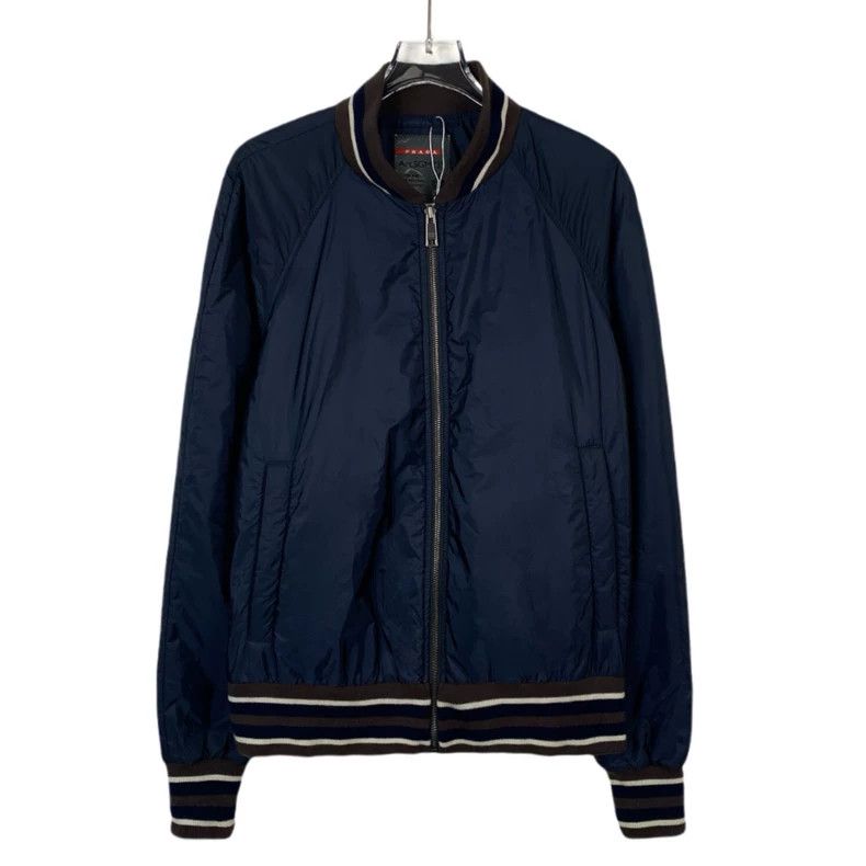 Prada Prada Dark blue stand-up collar zipper long-sleeved jacket Size US M / EU 48-50 / 2 - 1 Thumbnail