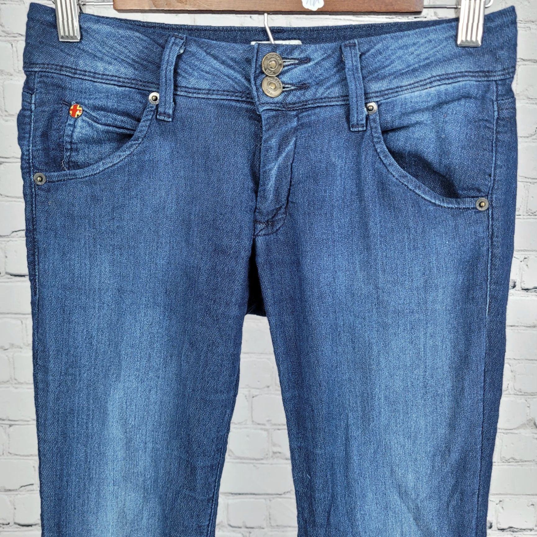 Hudson Hudson Blue Denim Skinny Jeans Low Rise Lightweight Stretch USA 25 25x32 Size 42" / US 20 - 4 Thumbnail