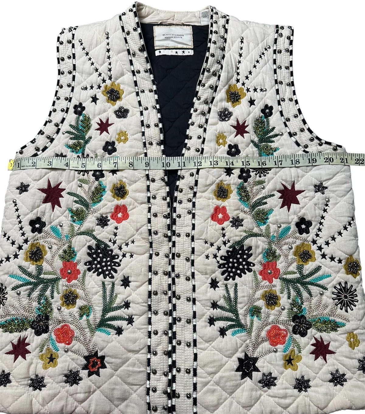 Maison Scotch 🔥sale🔥Maison Scotch x Scotch & Soda Embroidered Gilet Size L / US 10 / IT 46 - 7 Thumbnail