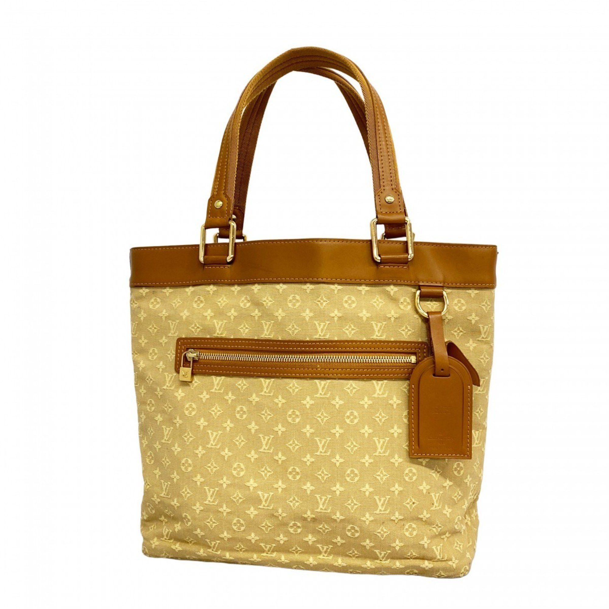 Louis Vuitton Tote Bag Monogram Mini Lucille Gm M92683 Beige Women's