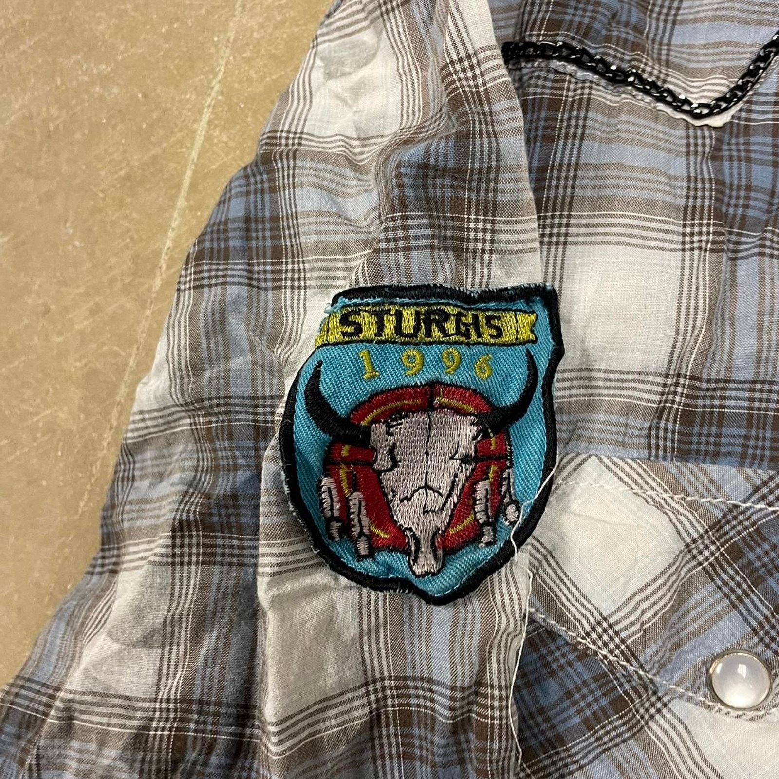 Ed Hardy Y2K Ed Hardy grey and blue plaid button up shirt Size US XL / EU 56 / 4 - 4 Thumbnail