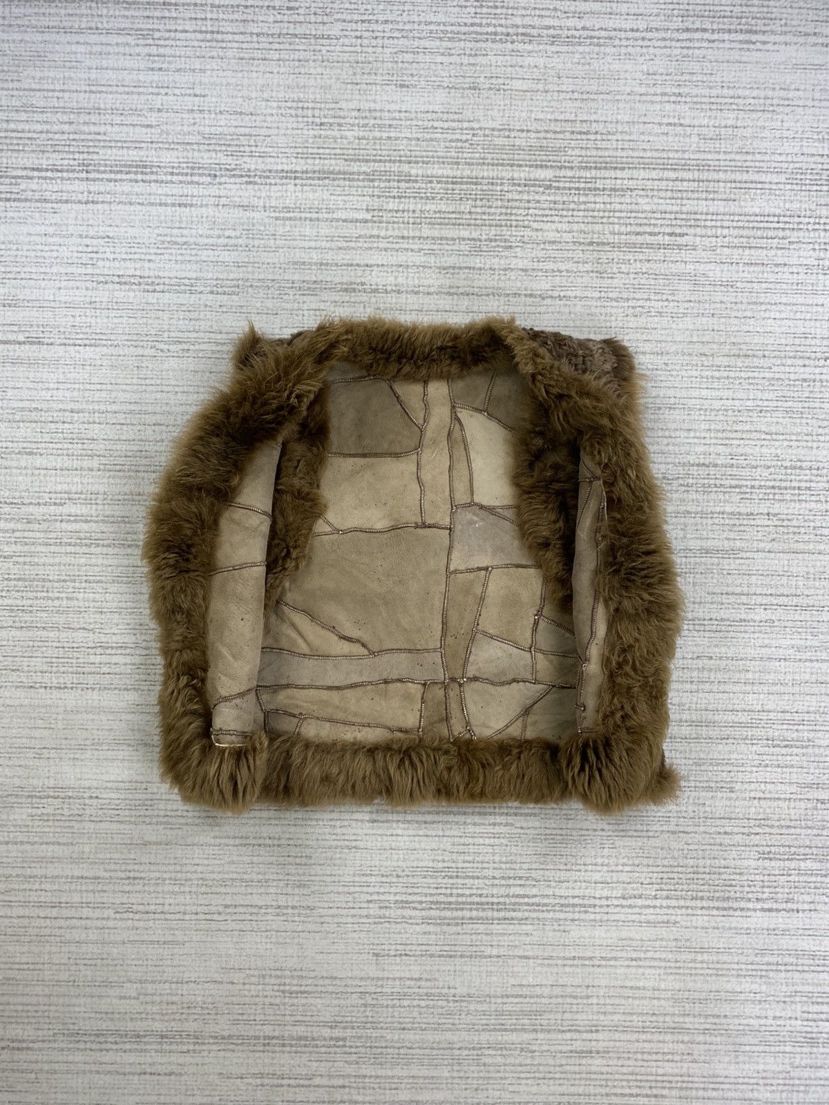 Leather × Other × Vintage Vintage Leather Patchwork Fur Vest Size US S / EU 44-46 / 1 - 5 Thumbnail