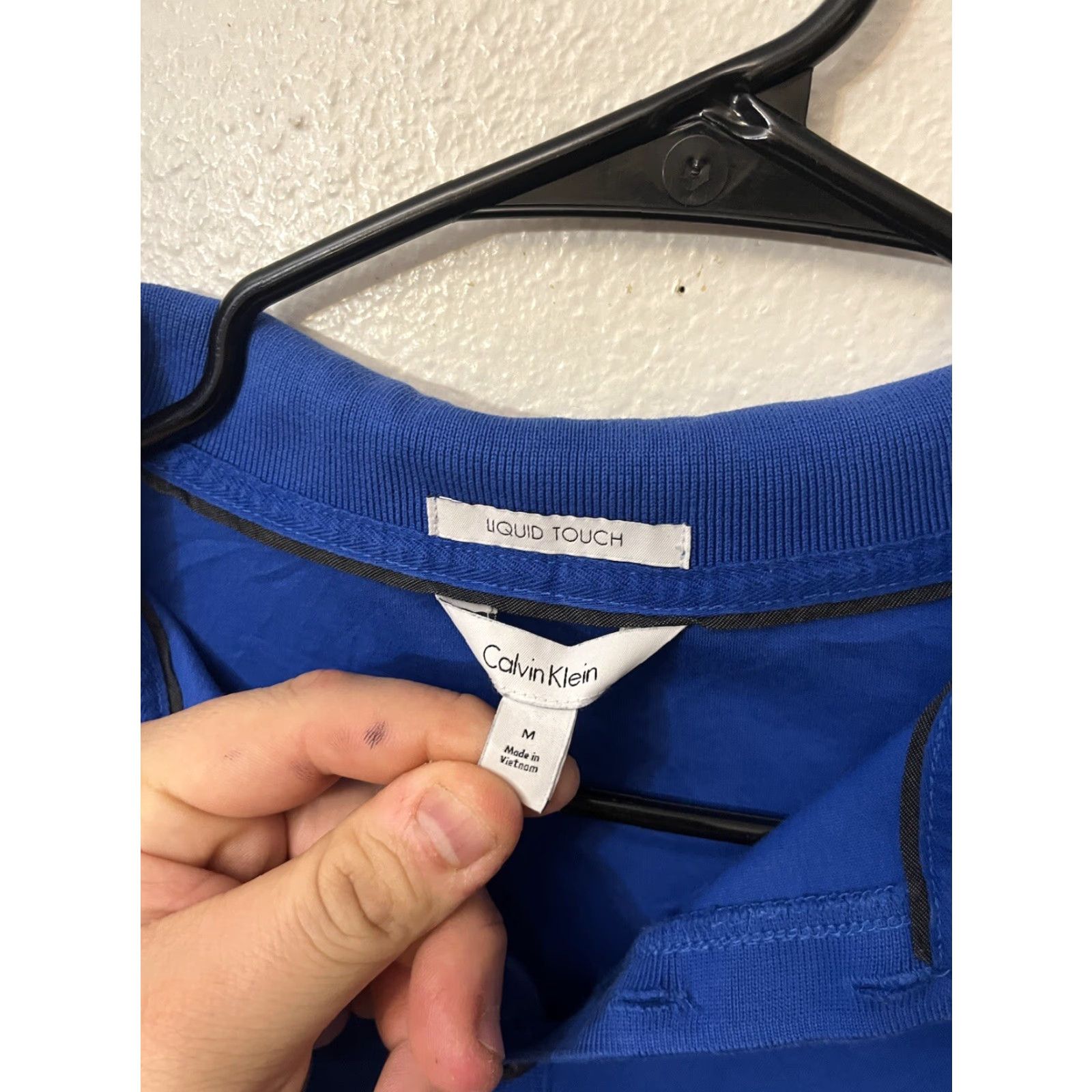 Calvin Klein VINTAGE Calvin Klein Polo Shirt Short Sleeve Mens 2XL Blue Cotton Modern Logo Classic Size US XXL / EU 58 / 5 - 2 Thumbnail