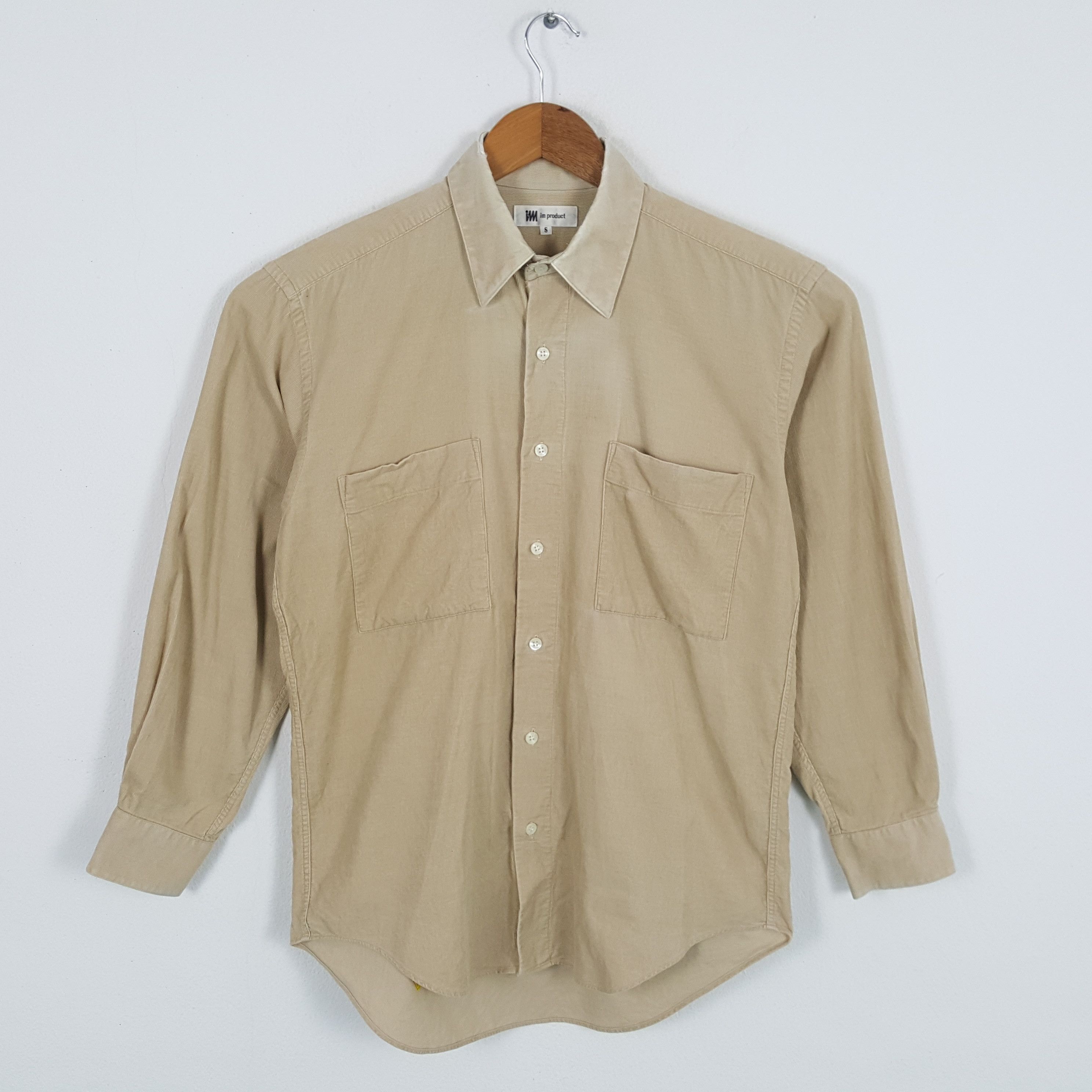 image of Im Issey Miyake Japanese Designer Distressed Shirts in Tan, Men's (Size Small)