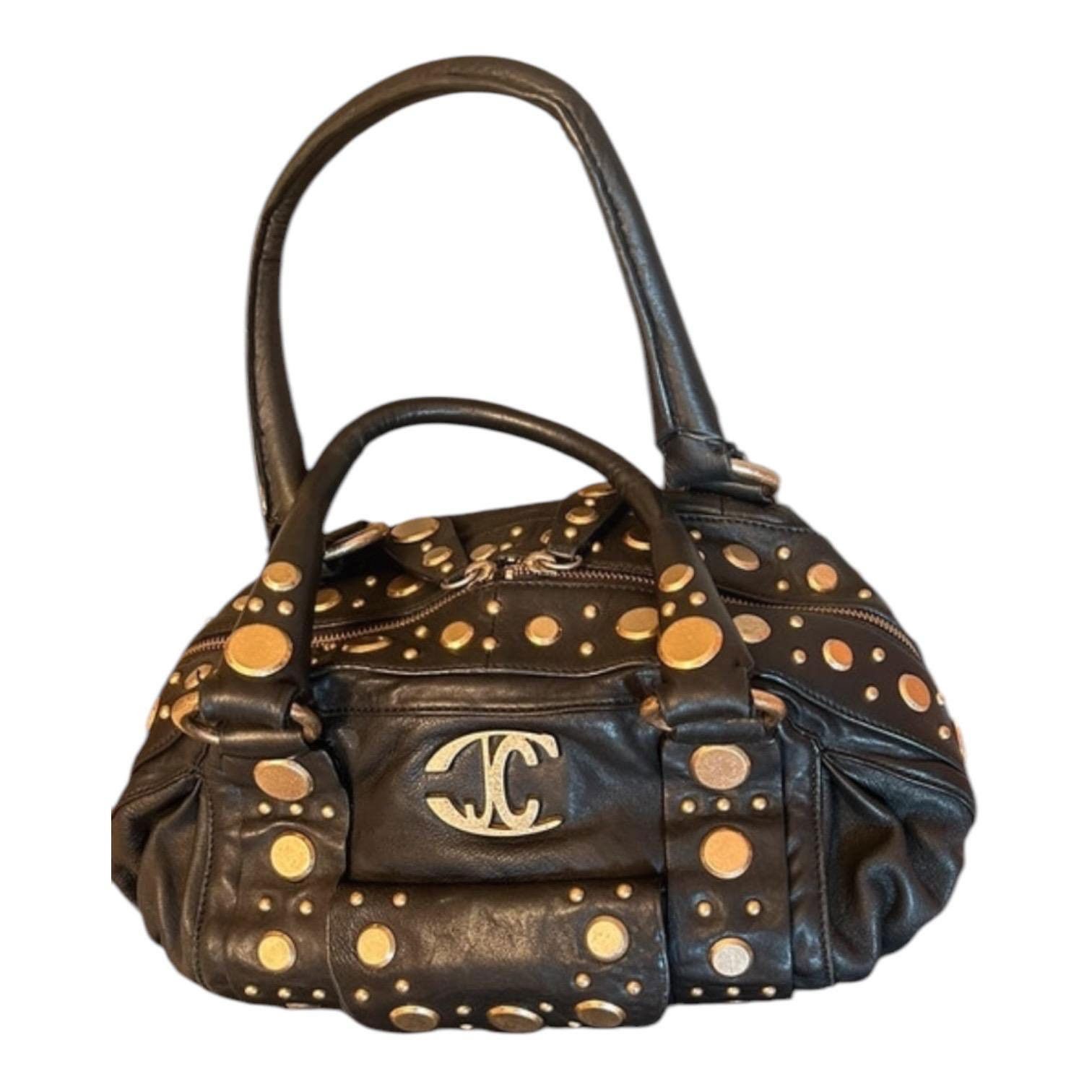 Roberto Cavalli The Cavalli Pleated Leather Shoulder Bag Size ONE SIZE - 1 Thumbnail