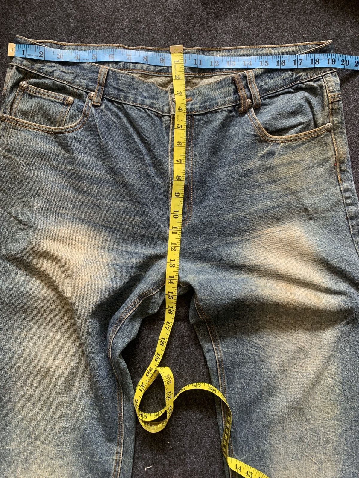 Japanese Brand A.O.D cross design like chrome hearts style. Size US 38 / EU 54 - 3 Thumbnail