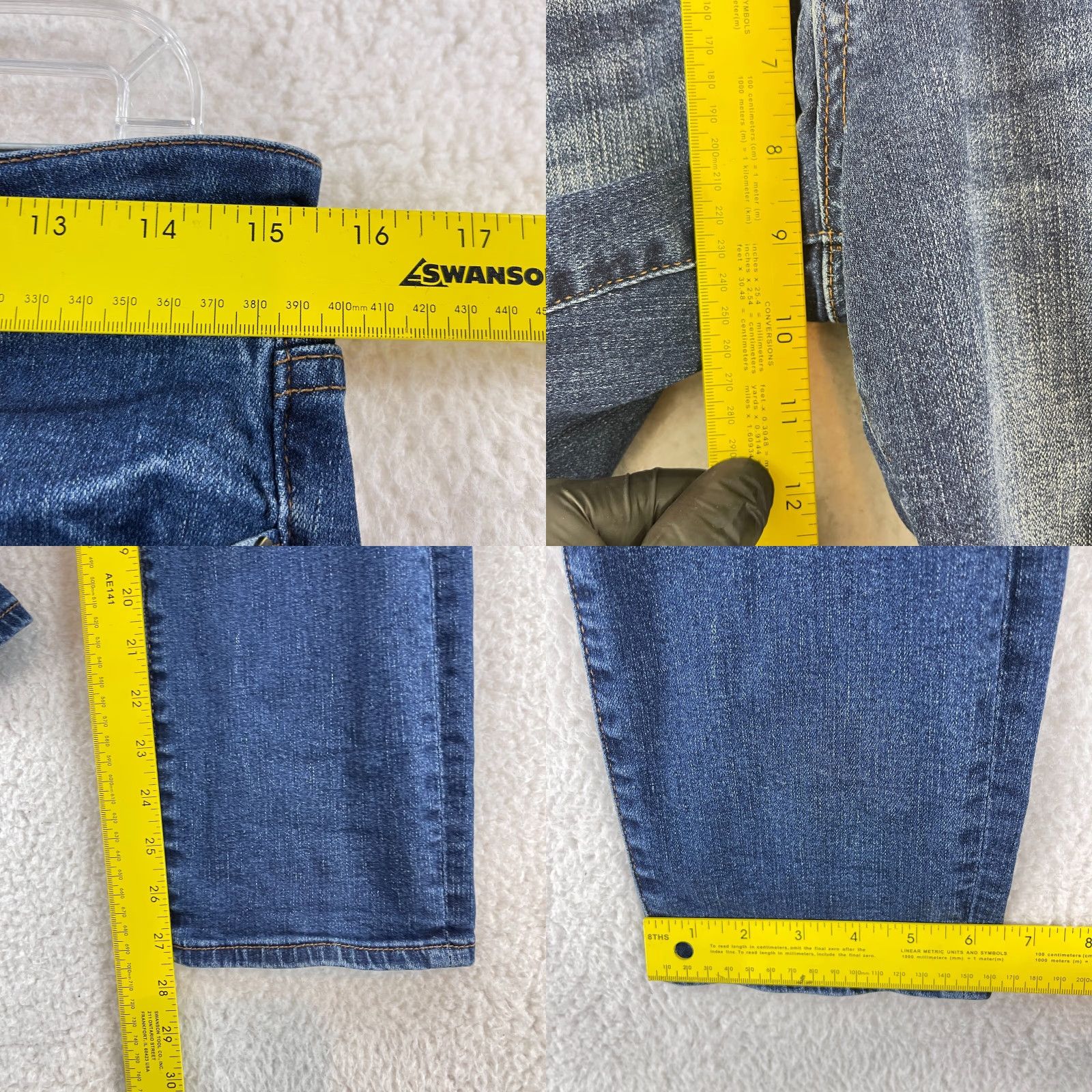 Vintage KUT from the Kloth Katy Boyfriend Jeans Womens Size 6 Blue Denim Mid-Rise Casual Jeans Size 28" / US 6 / IT 42 - 8 Thumbnail