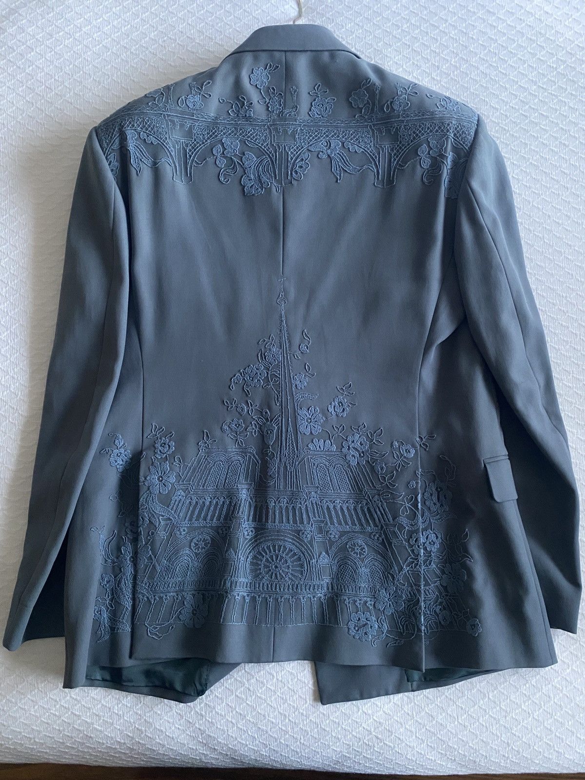 Louis Vuitton Louis Vuitton Pont Neuf & Notre Dame Embroided Blazer Size 48R - 4 Thumbnail
