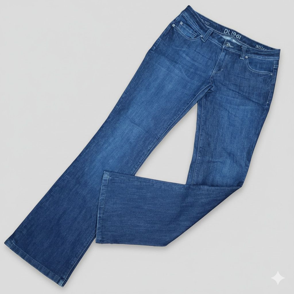 DL1961 DL1961 30/L Tall Jeans Milano Dark Wash Stretch Blue Cotton Size 34" / US 12 / IT 48 - 1 Thumbnail