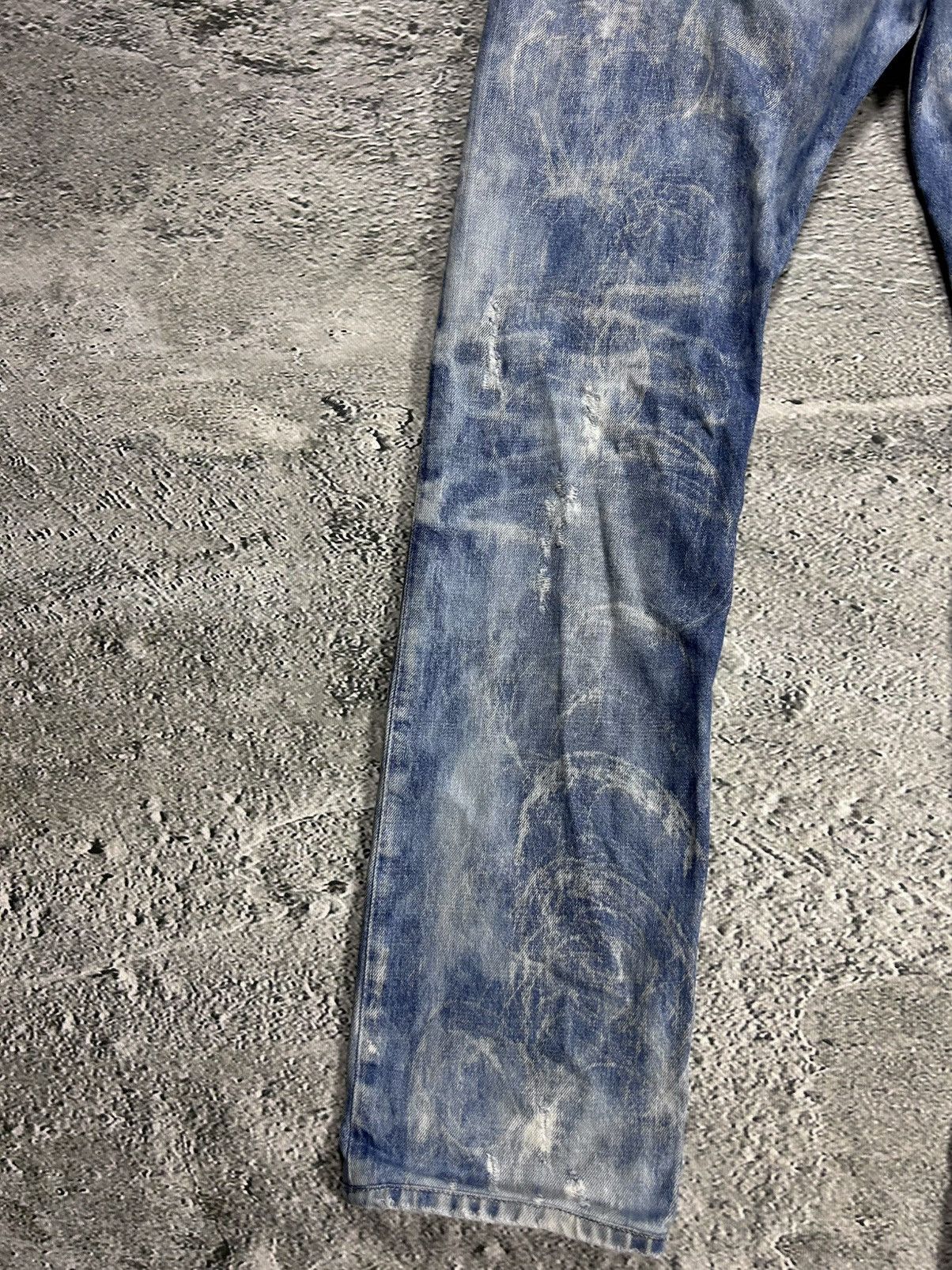Diesel × Vintage Diesel jeans vintage baby blue Krooley Y2K slim marble fade Size US 32 / EU 48 - 4 Thumbnail