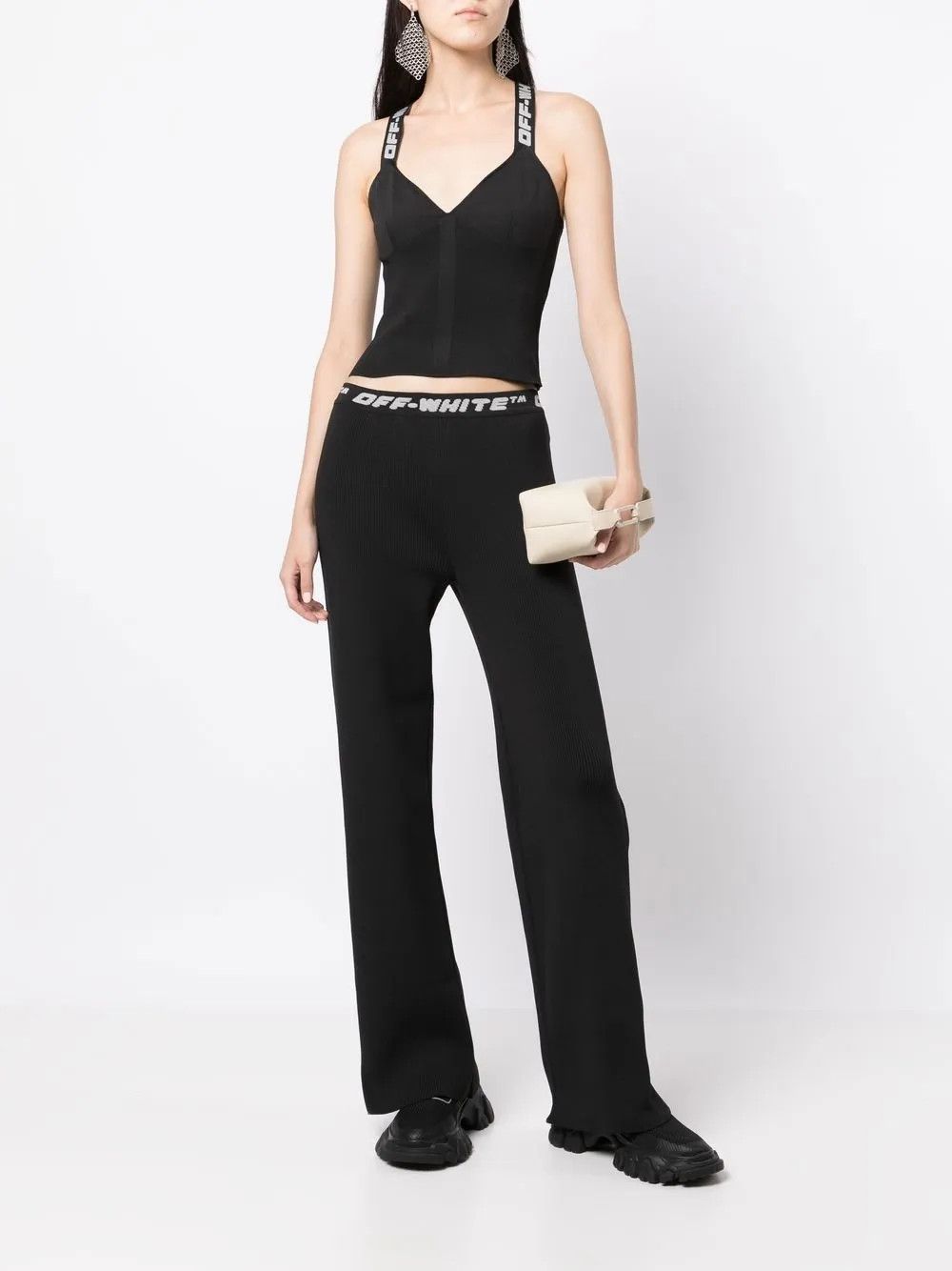 Off-White o1y1225 Logo Sweatpant in Black Size 28" / US 6 / IT 42 - 5 Thumbnail