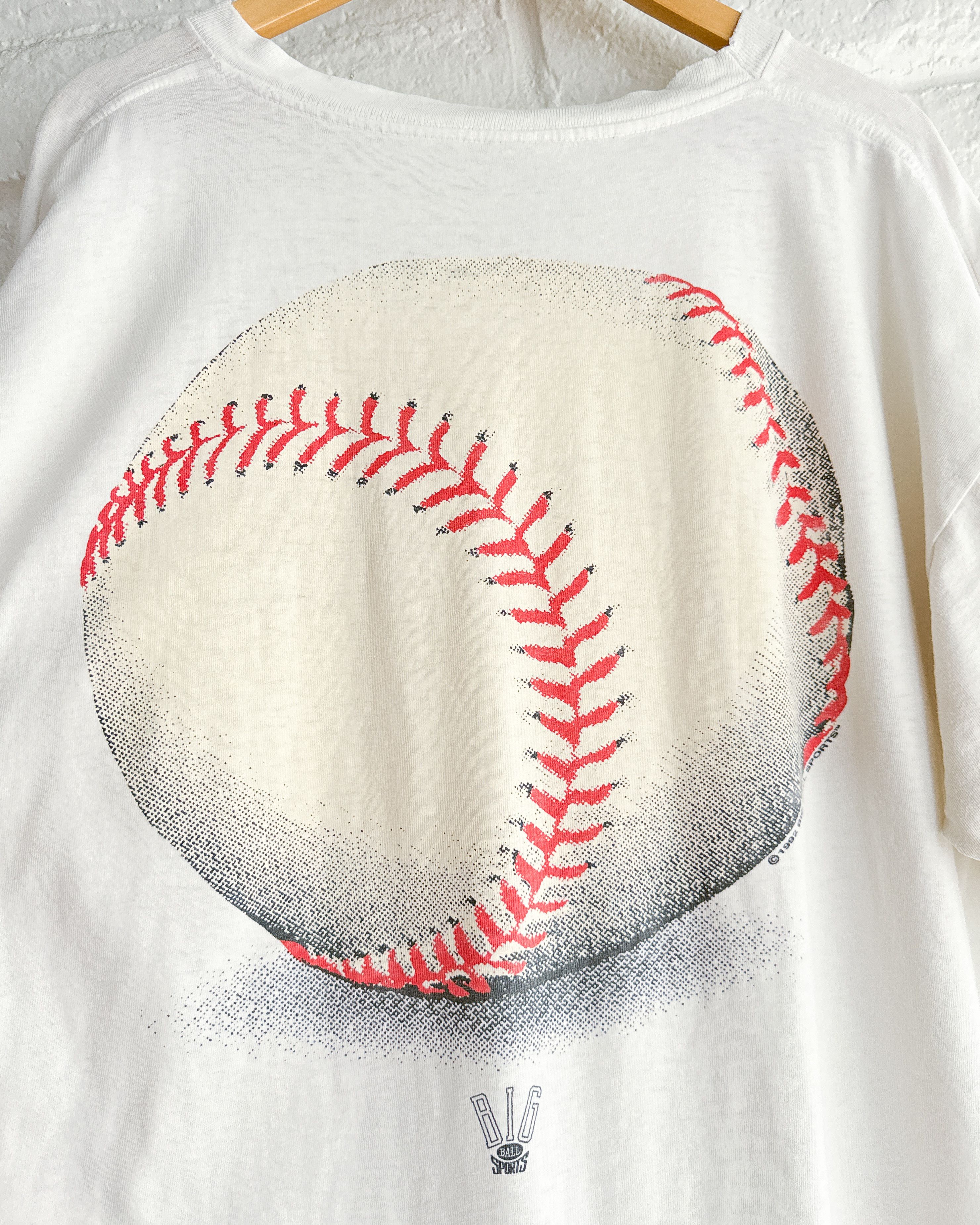 Vintage Vintage Big Ball Sports Baseball Graphic T Shirt Men's 2XL Size US XXL / EU 58 / 5 - 2 Thumbnail