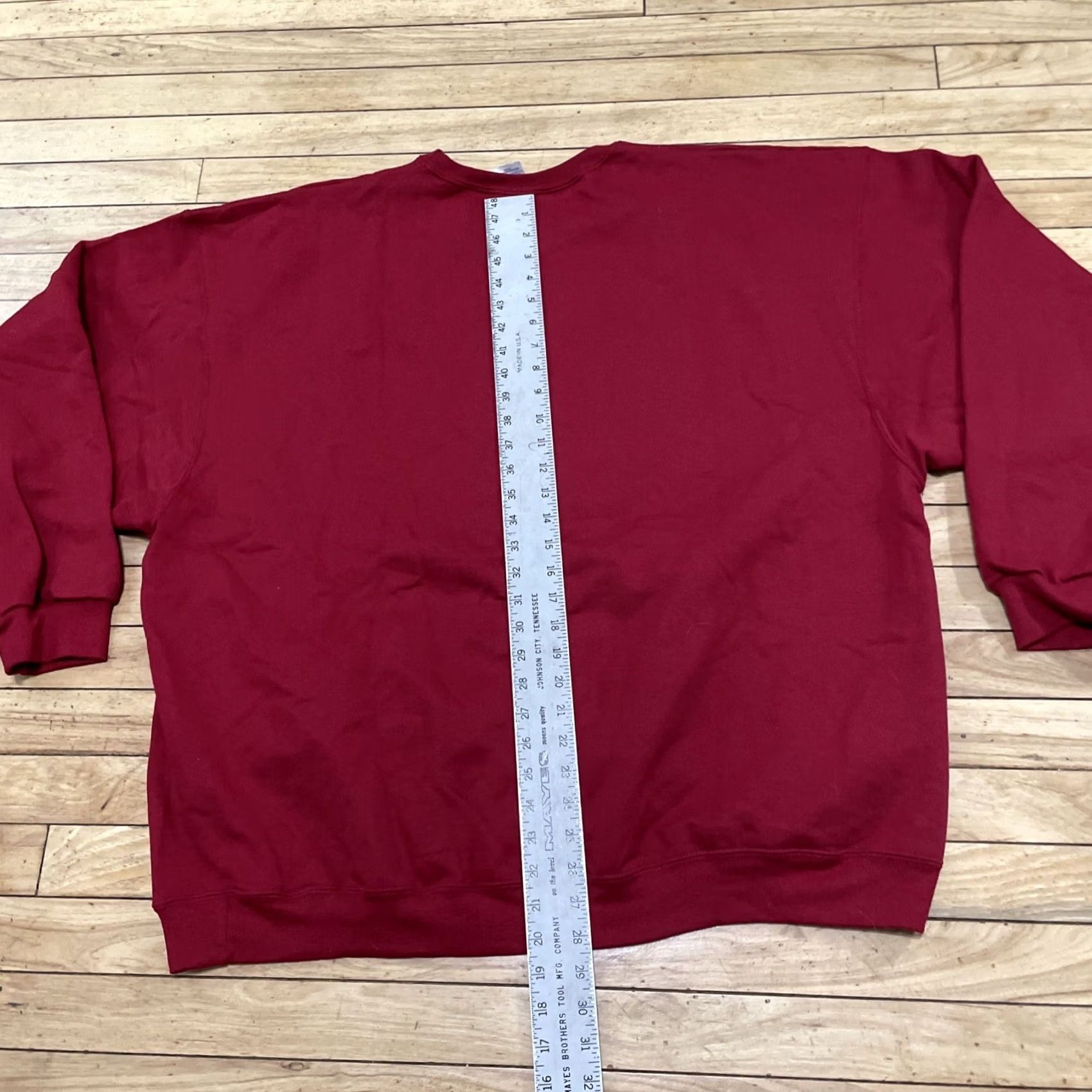 Jerzees JERZEES Sweater Unisex Adults 3X Red Cardinal Forest Nature Fleece Pullover Crew Neck Long Sleeve Graphic Print Red Sweatshirt Size US XXL / EU 58 / 5 - 6 Thumbnail
