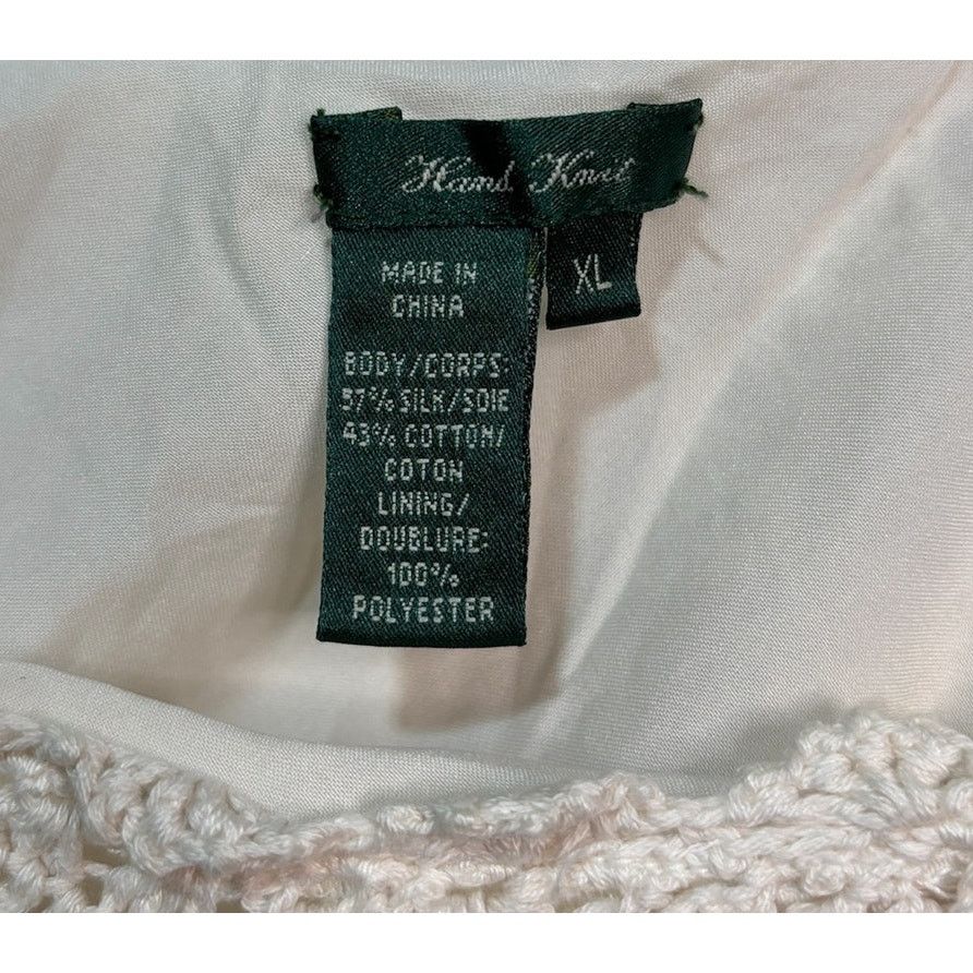 Lauren Ralph Lauren Size XL | RALPH LAUREN Women's Hand Knit Camisole Tank Top Size XL / US 12-14 / IT 48-50 - 6 Thumbnail