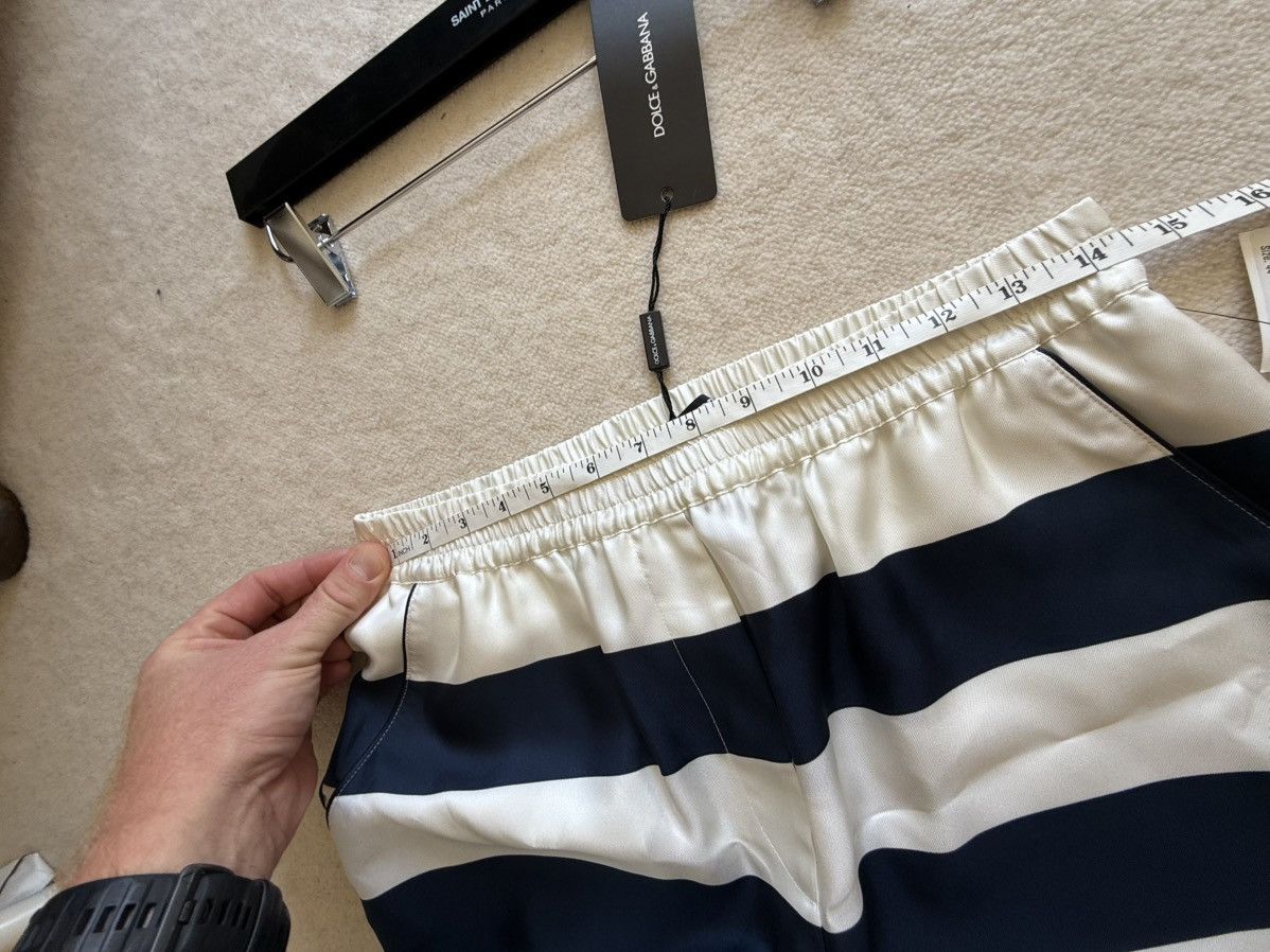 Dolce & Gabbana Dloce & Gabbana silk stripe sailor pants blue white 😍😍😍 Size US 30 / EU 46 - 5 Thumbnail