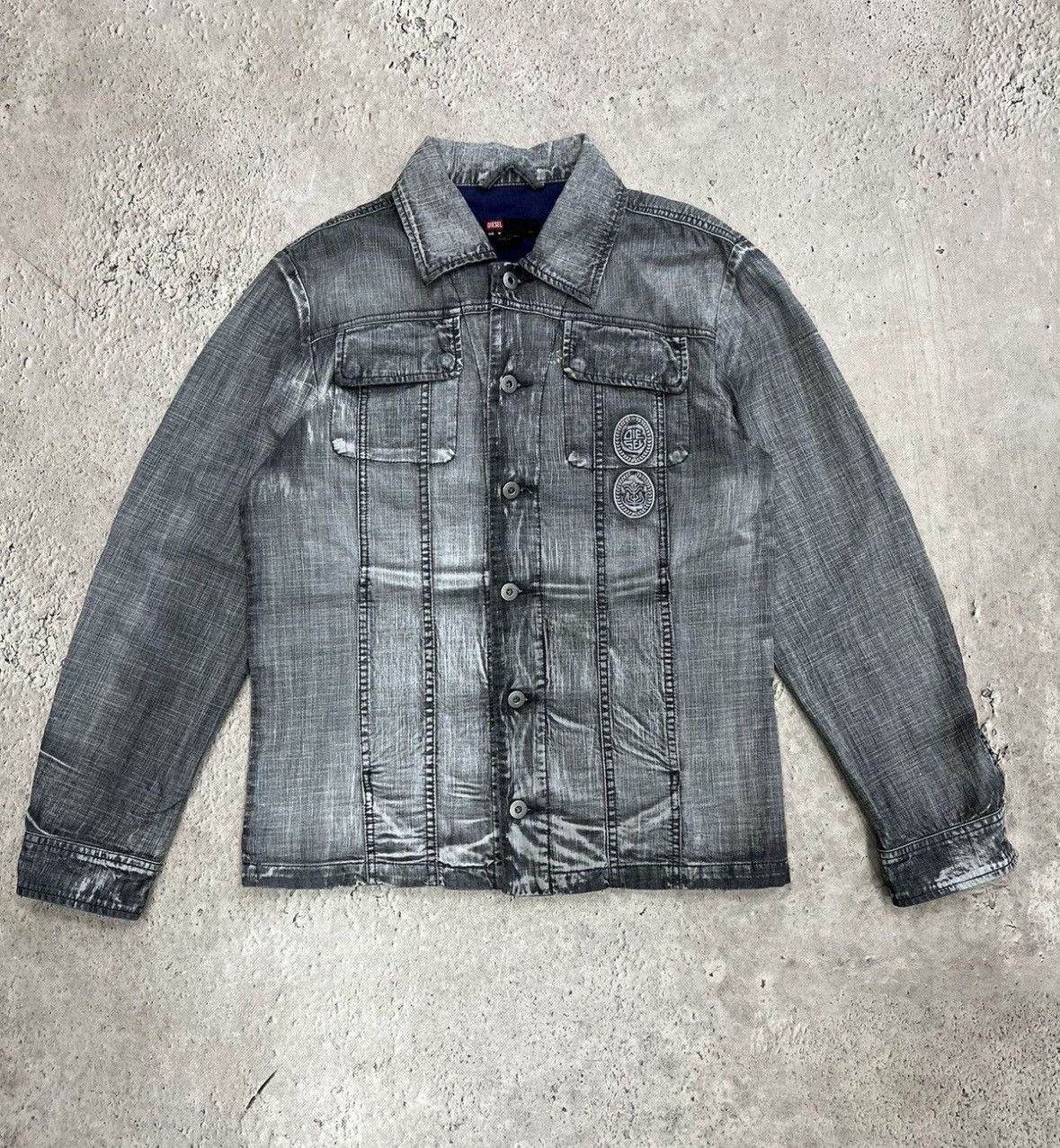 Diesel × Vintage DIESEL VINTAGE INTERNATIONAL Washed DENIM JACKET Size US M / EU 48-50 / 2 - 1 Thumbnail