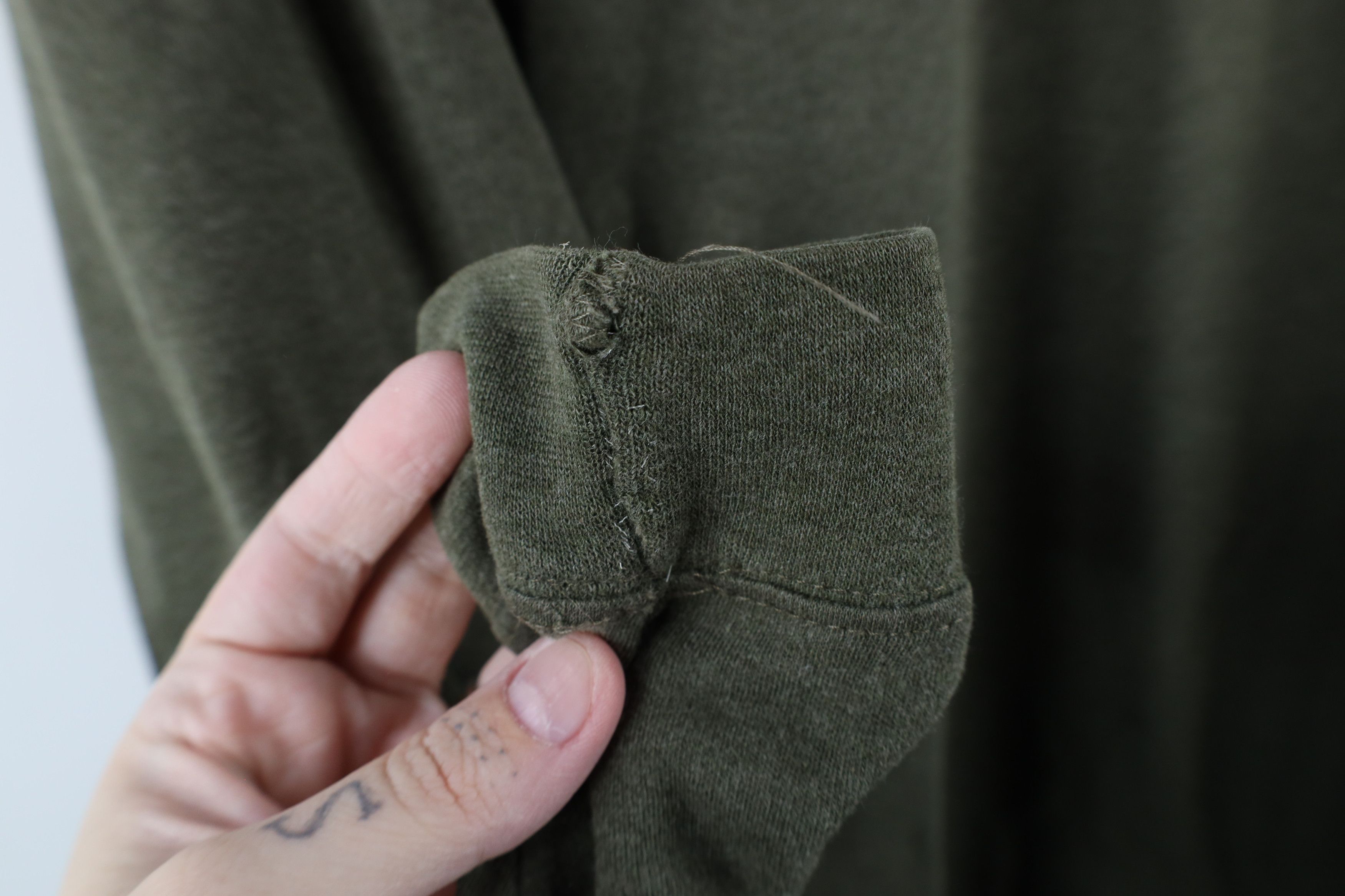 Lands' End × Vintage Vintage 90s Lands End Blank Mock Neck T-Shirt Green USA Size US L / EU 52-54 / 3 - 5 Thumbnail