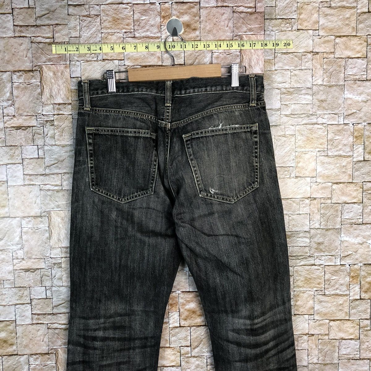 Uniqlo Faded Black Uniqlo vintage Jeans denim #A349 Size US 31 - 14 Thumbnail
