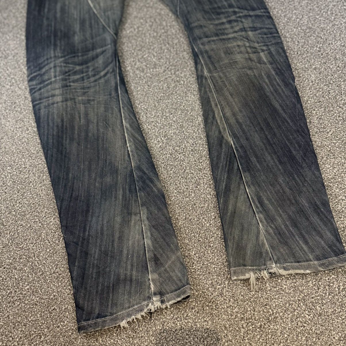 Edwin 🇯🇵 Vintage 90s Japanese Distressed Edwin Curve Black Denim Size US 31 - 10 Thumbnail
