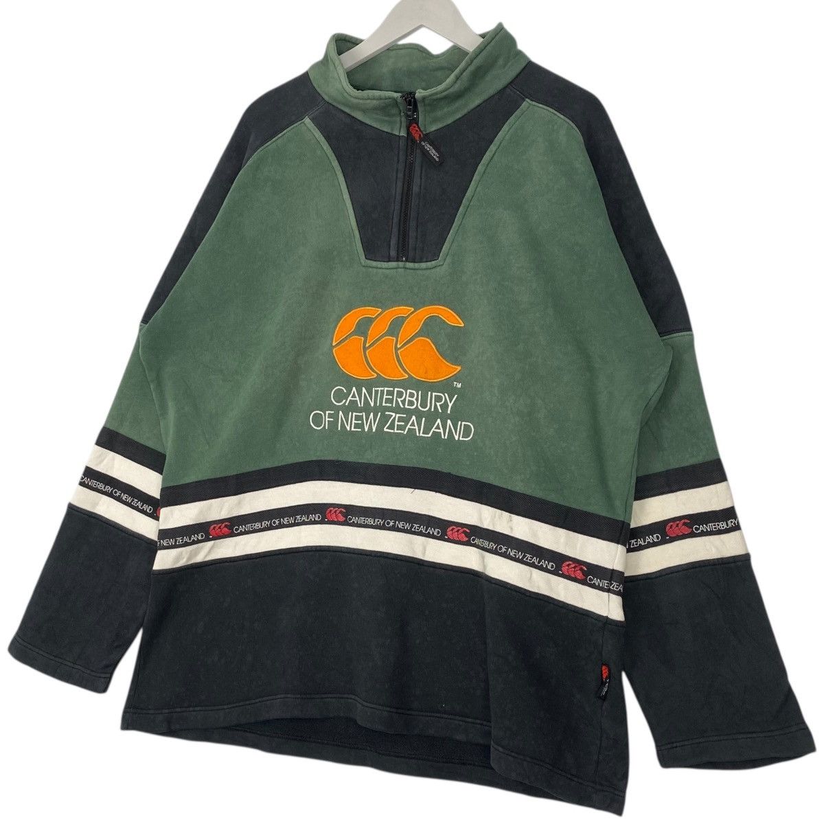 Vintage Vintage Canterbury Of New Zealand Half Zipper Green Size M Size US M / EU 48-50 / 2 - 2 Thumbnail