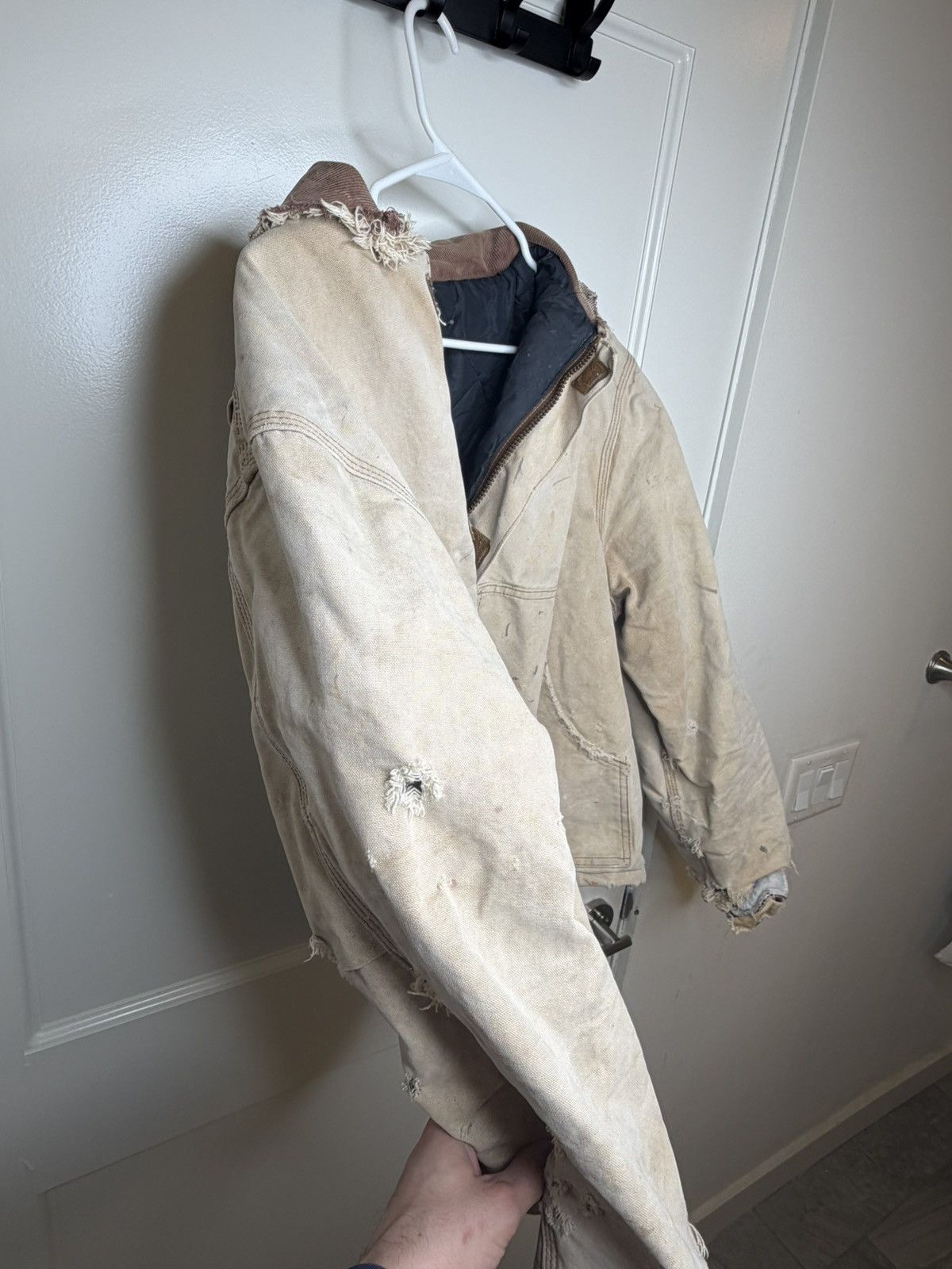 Carhartt Vintage Carhartt Men's Jacket Cream Duck Arctic Size Large Size US L / EU 52-54 / 3 - 6 Thumbnail