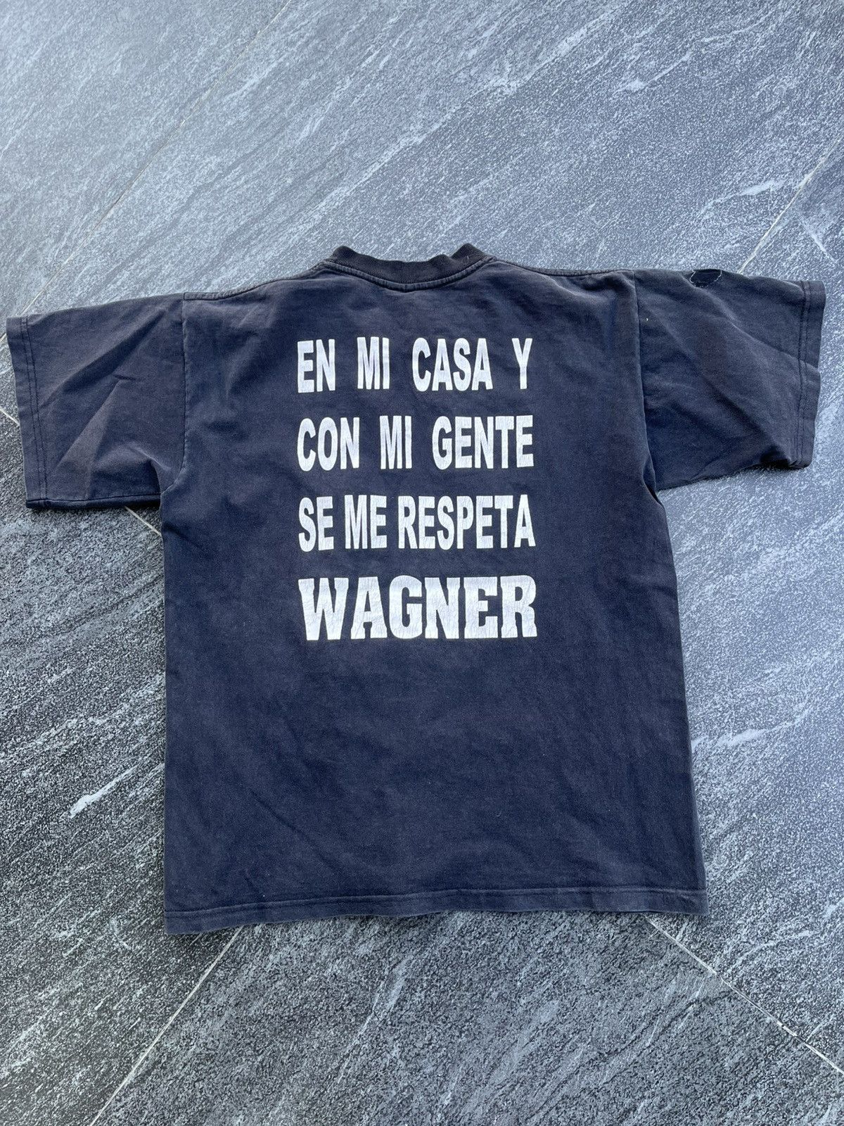 Vintage Blackout Shadow Dr Wagner Mexican Wrestler Shirt Grail Size US L / EU 52-54 / 3 - 3 Thumbnail