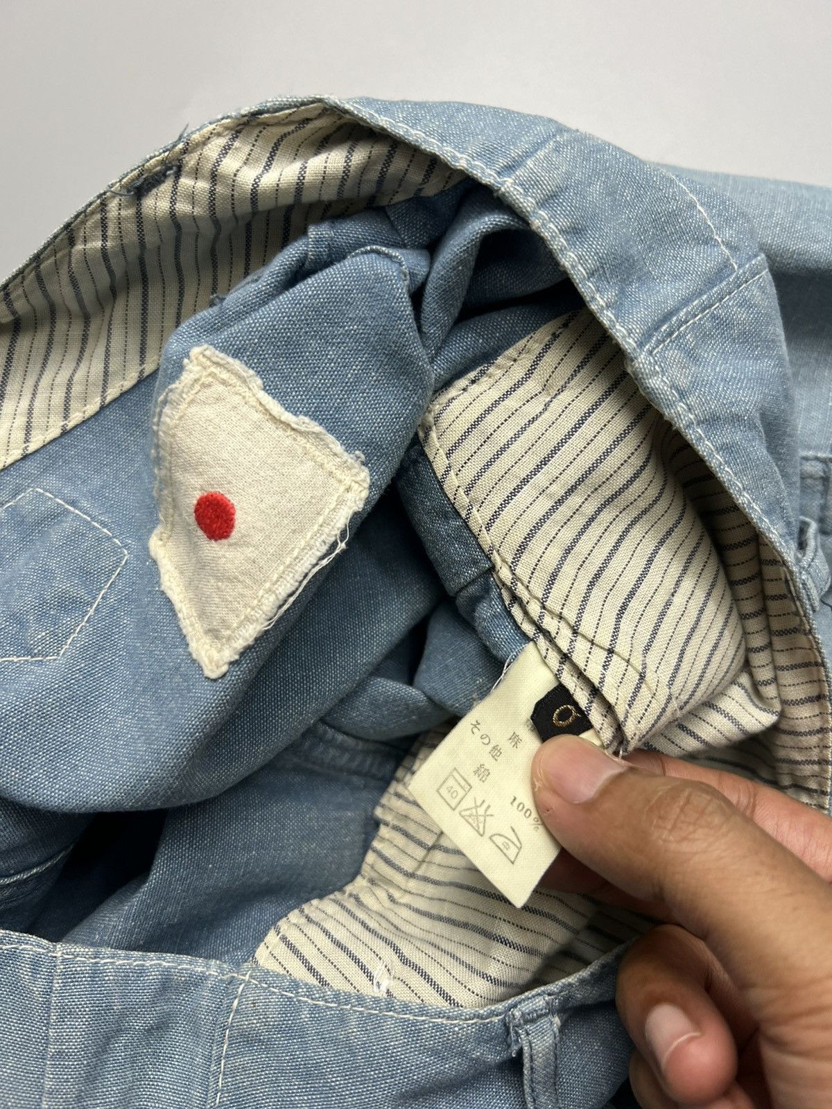 Kapital × Kapital Kountry Vintage 2000s Kapital USN Sailor Button Shorts Size US 31 - 5 Thumbnail