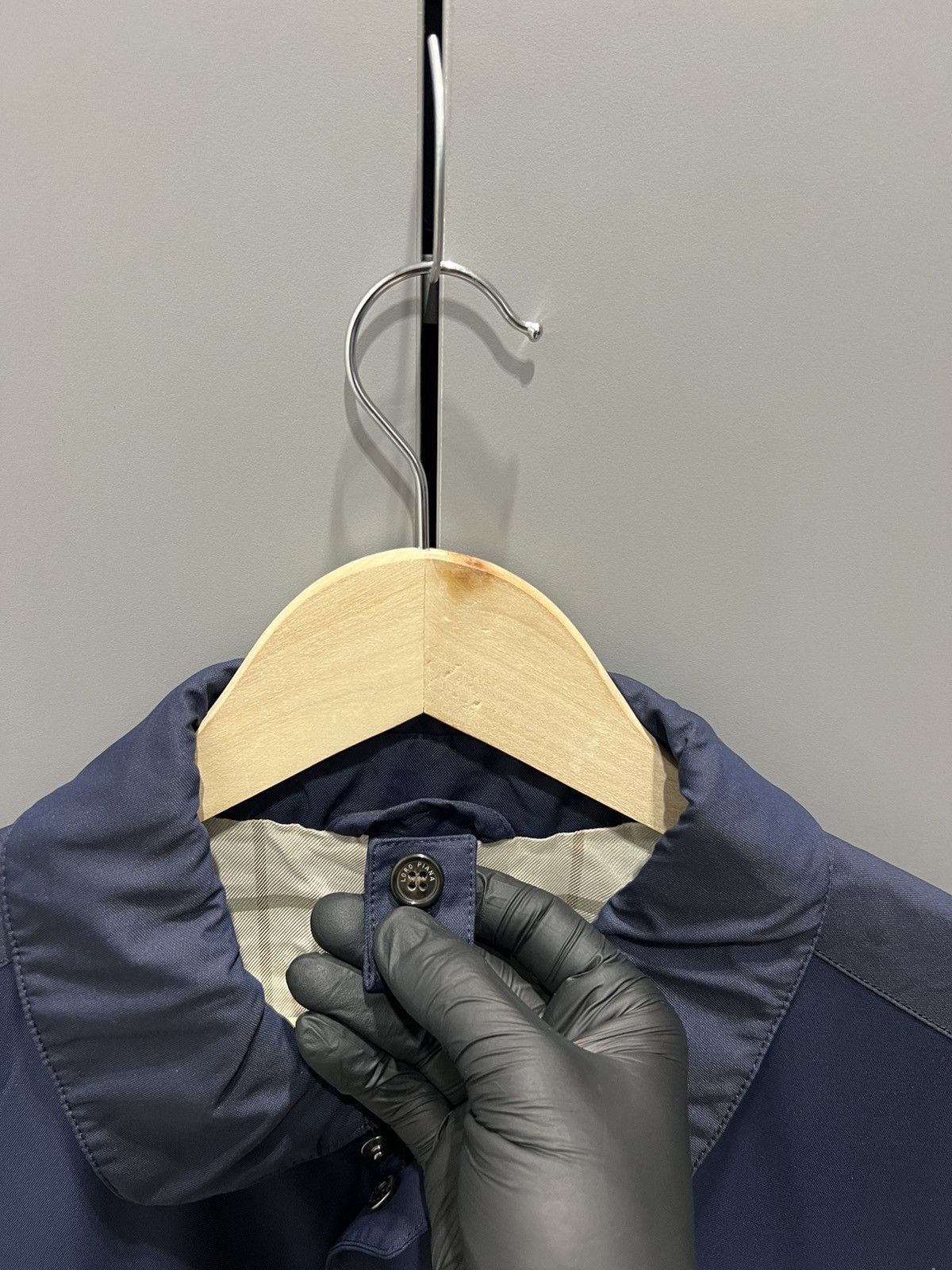 Loro Piana LORO PIANA Horsey Wool Blend Carcoat Jacket Large Blue 5000$ Size US L / EU 52-54 / 3 - 6 Thumbnail