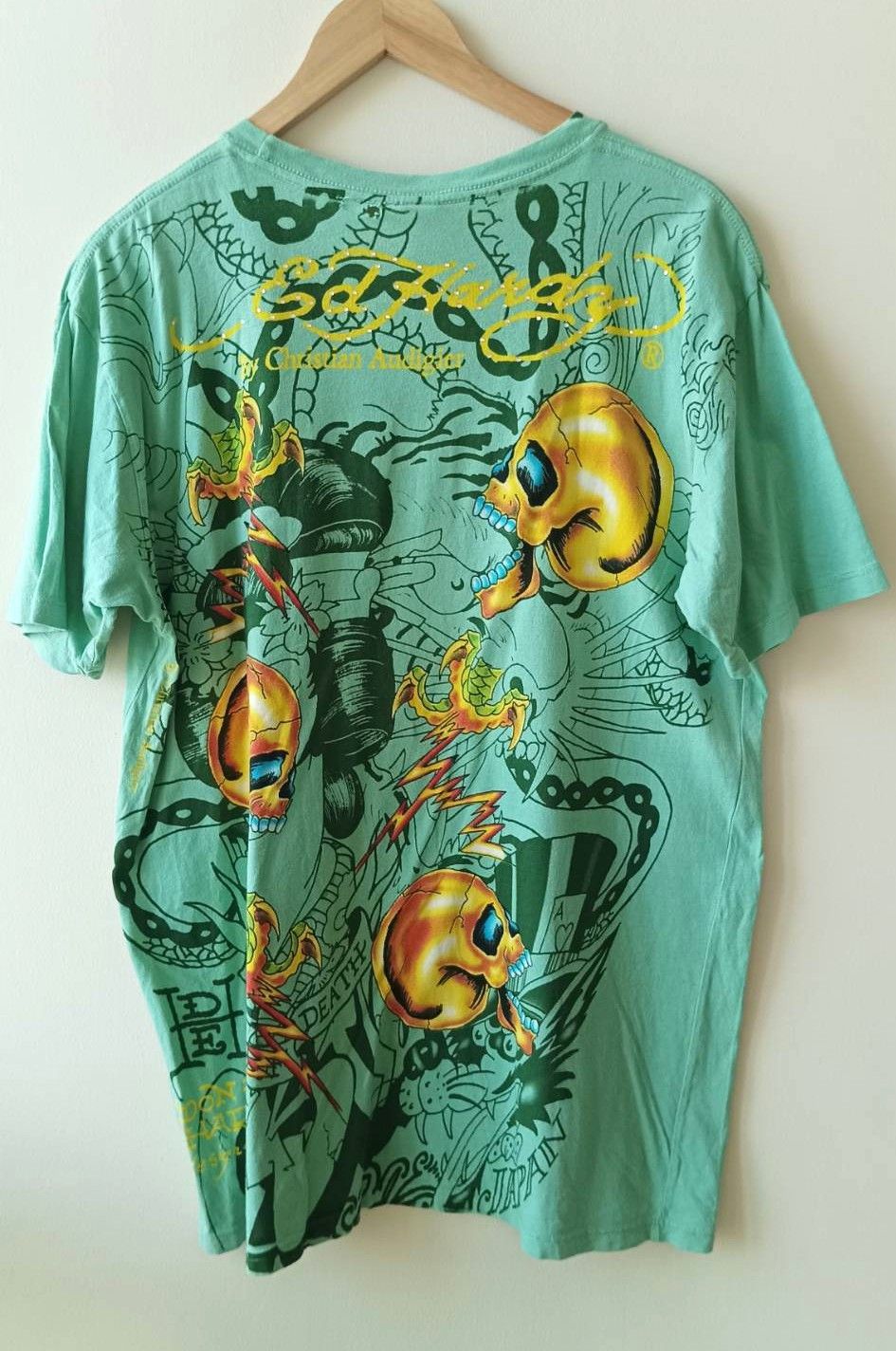 Ed Hardy Vintage Ed Hardy x Christian Audigier Fashion Skulls T-shirt Size US L / EU 52-54 / 3 - 2 Thumbnail