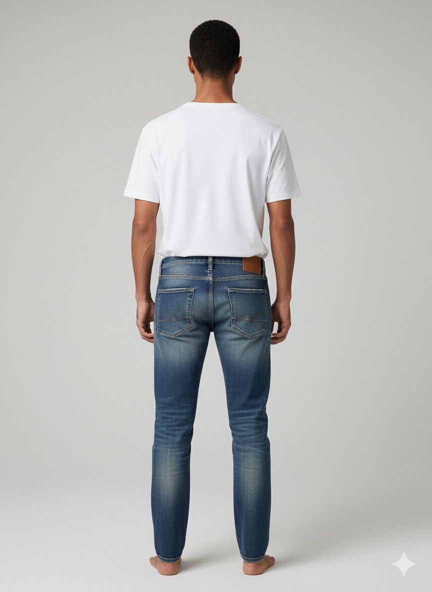 Japanese Brand 🔥Back Number Distressed Denim Size US 34 / EU 50 - 2 Thumbnail