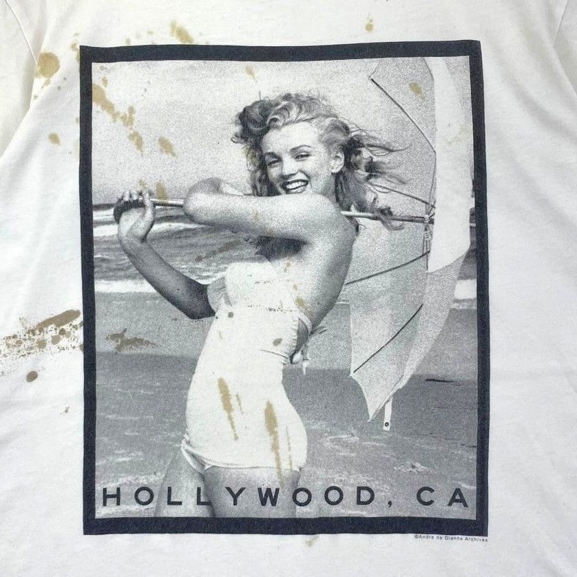 21 Men MARILYN MONROE Andre De Dienes Fotofolio Distress Tee Shirt Size US S / EU 44-46 / 1 - 3 Thumbnail