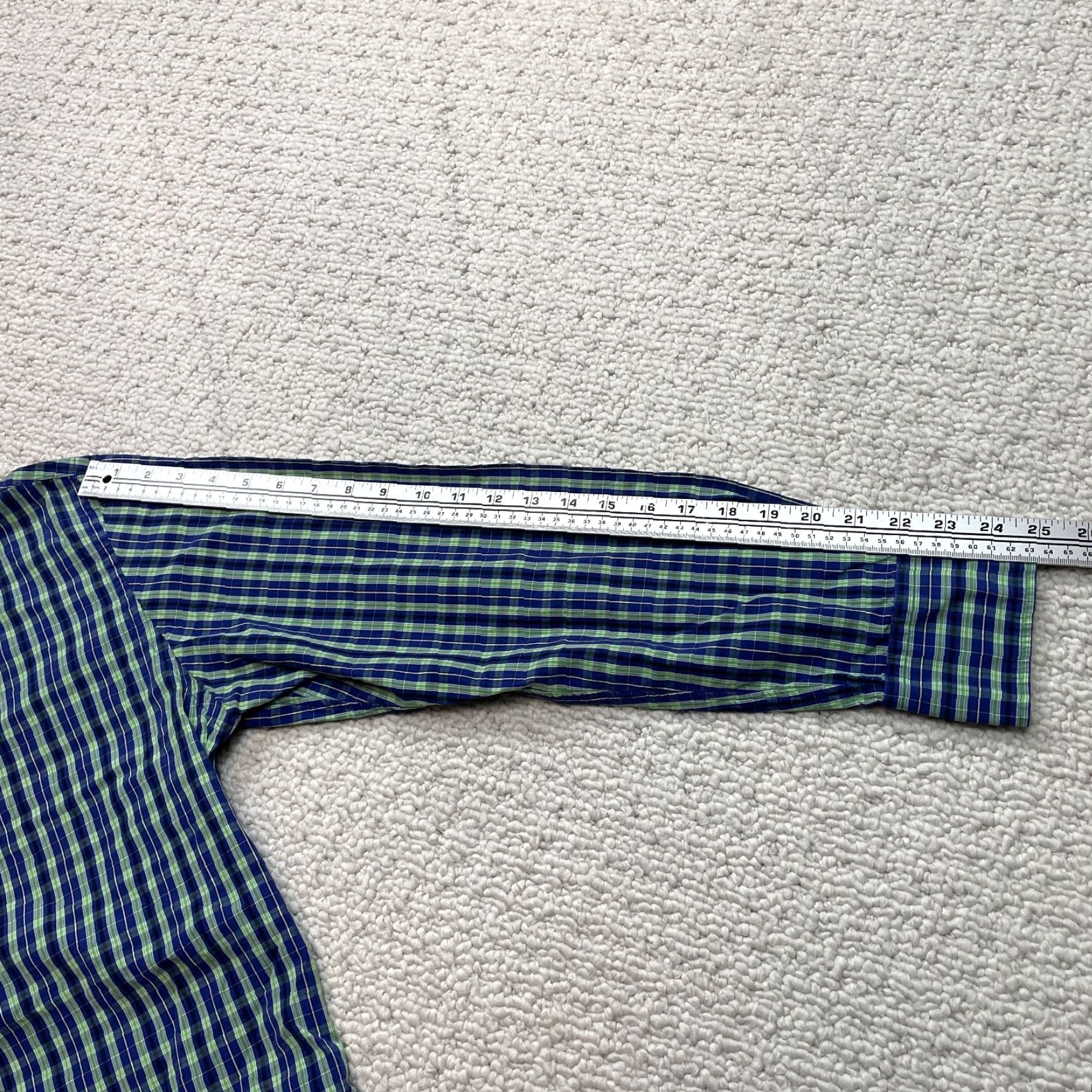 Tommy Hilfiger Tommy Hilfiger Button Down Shirt Mens Large Blue Plaid Slim Fit Long Sleeve Top Size US L / EU 52-54 / 3 - 5 Thumbnail
