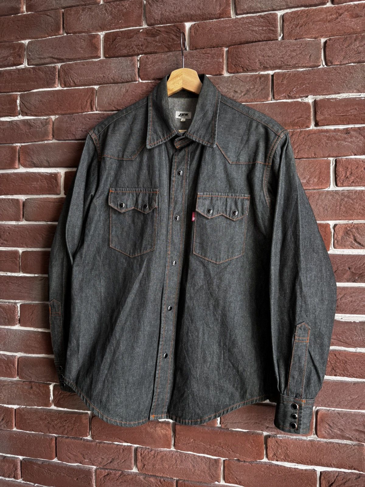 JUN MEN Rare Vintage Jun Men Japanese Designer Denim Button Shirt Size US M / EU 48-50 / 2 - 7 Thumbnail