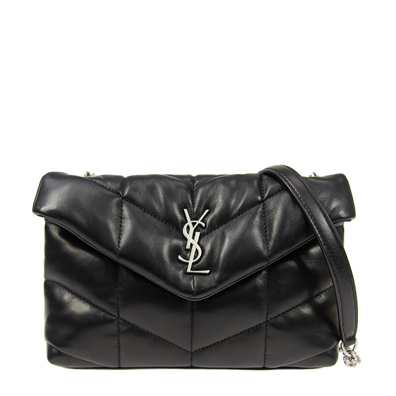 Saint Laurent Paris o1s1wg110124 Puffer Toy Bag in Quilted Lambskin in Black Size ONE SIZE - 1 Thumbnail