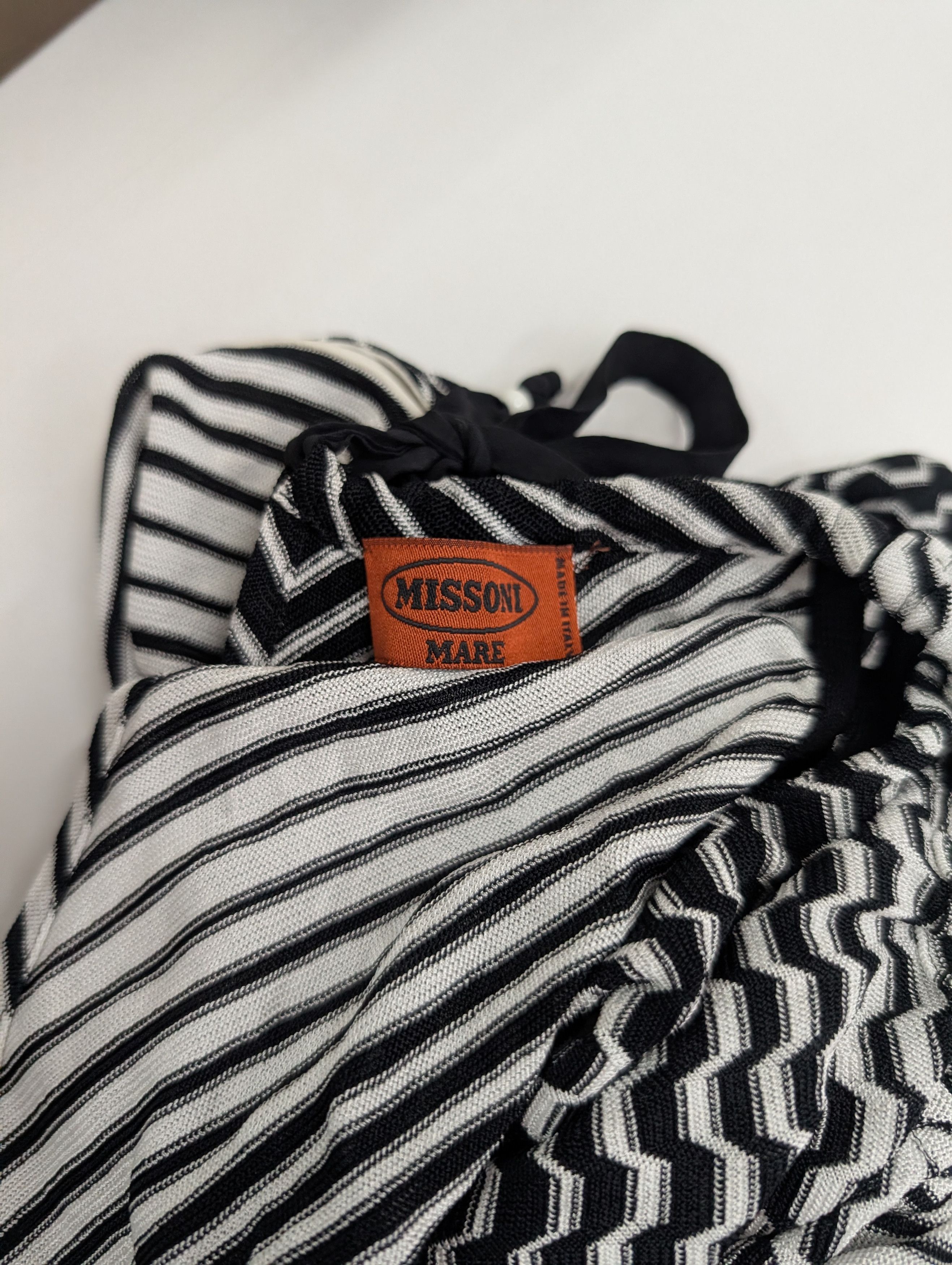 Missoni Missoni Black And White Pattern One-Piece Sunbath Jumpsuit Size XS / US 0-2 / IT 36-38 - 4 Thumbnail