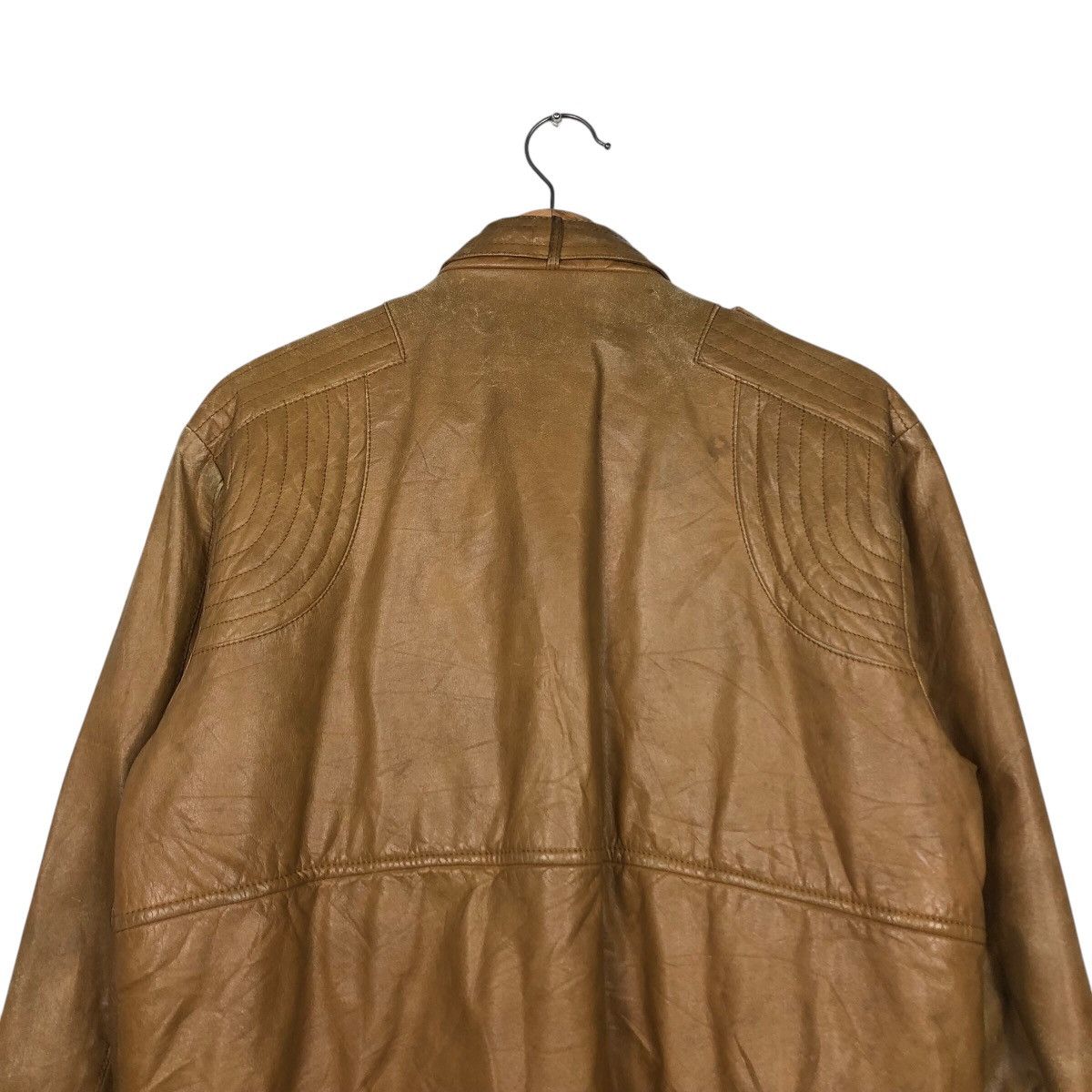 Japanese Brand 📌Vintage Biker Leather Jacket Unknown Brand Issey Miyake Size US L / EU 52-54 / 3 - 11 Thumbnail