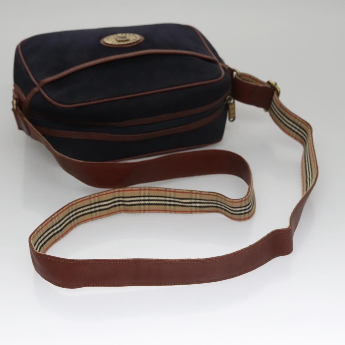 Burberry Burberry Shoulder Bag Suede Navy Size ONE SIZE - 7 Thumbnail