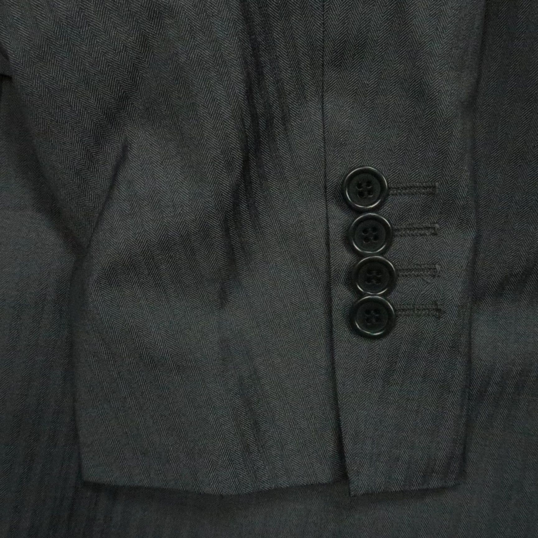 Saks Fifth Avenue Saks Fifth Avenue Blazer 2 Piece Men's 40 Regular Gray Wool Silk Sport Coat Size 40R - 4 Thumbnail