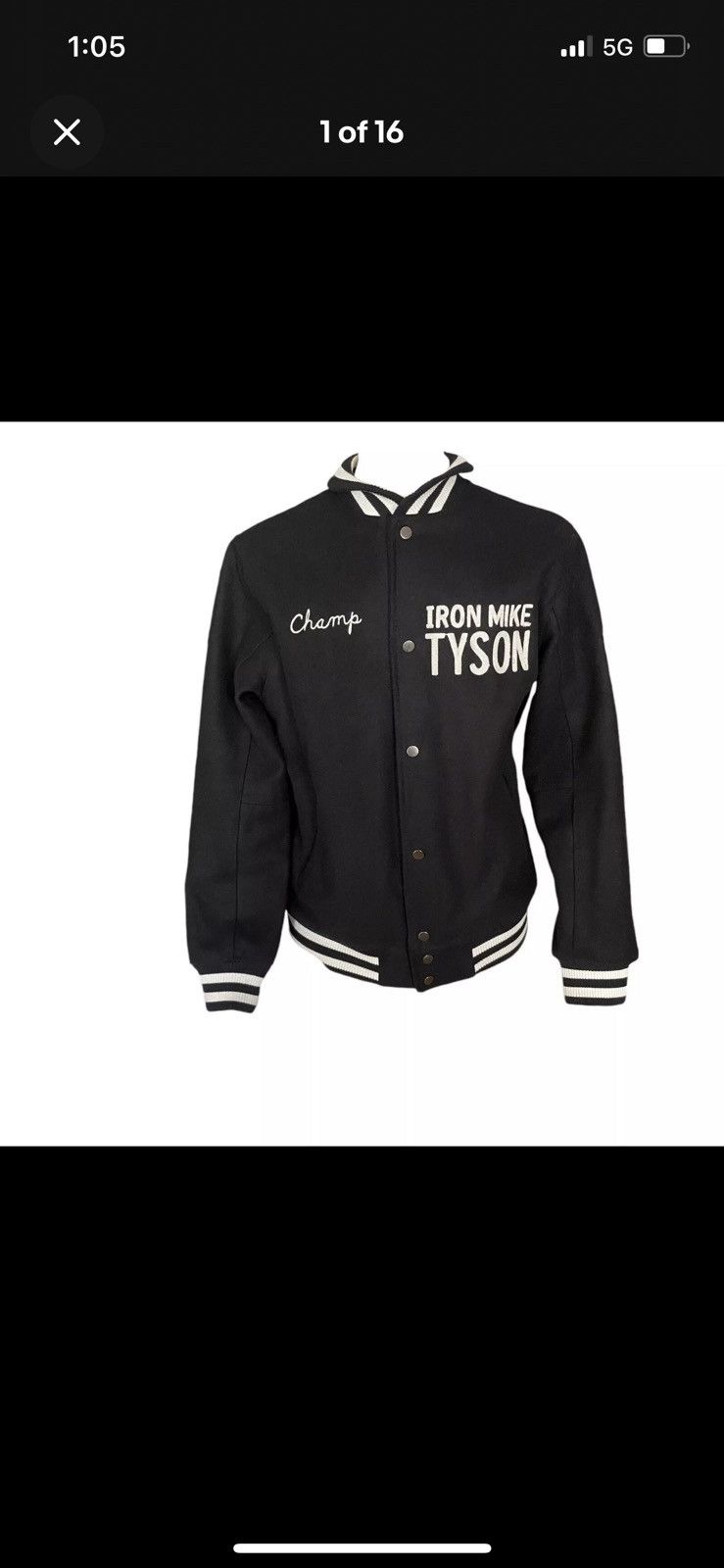 Roots Of Flight Roots of Fight Iron Mike Tyson Wool Varsity Jacket Grailed