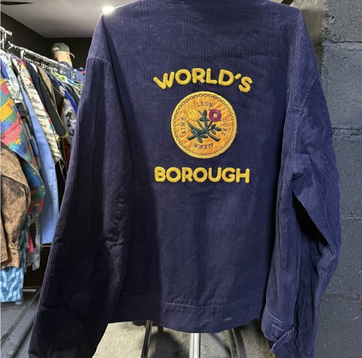 Aime Leon Dore Aimé Leon Dore World's Borough Teamster Jacket Blue 2XL Size US XXL / EU 58 / 5 - 4 Thumbnail