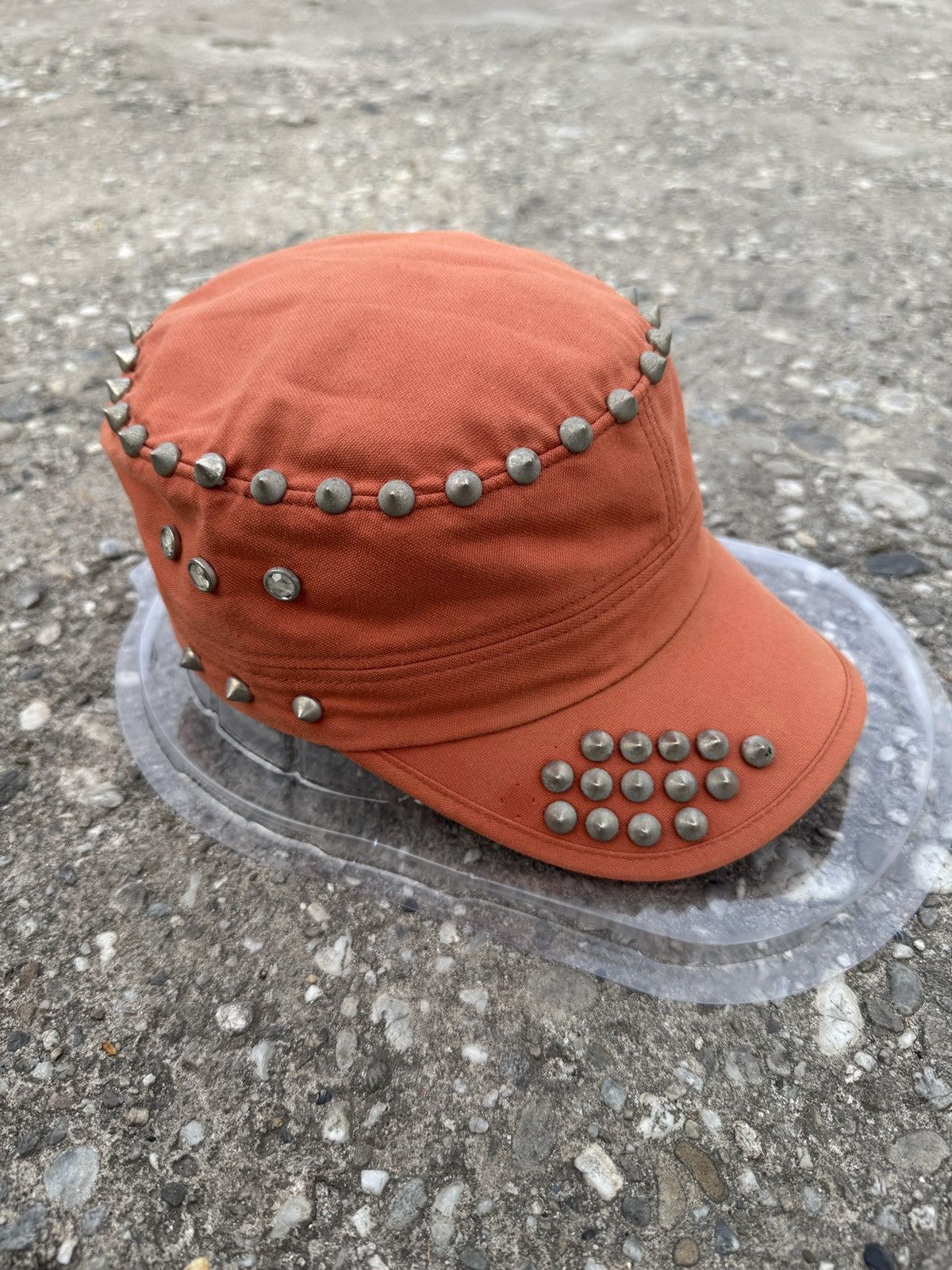 Japanese Brand Crazy Studded Comando Hat Punk Y2K Lgb Size ONE SIZE - 6 Thumbnail