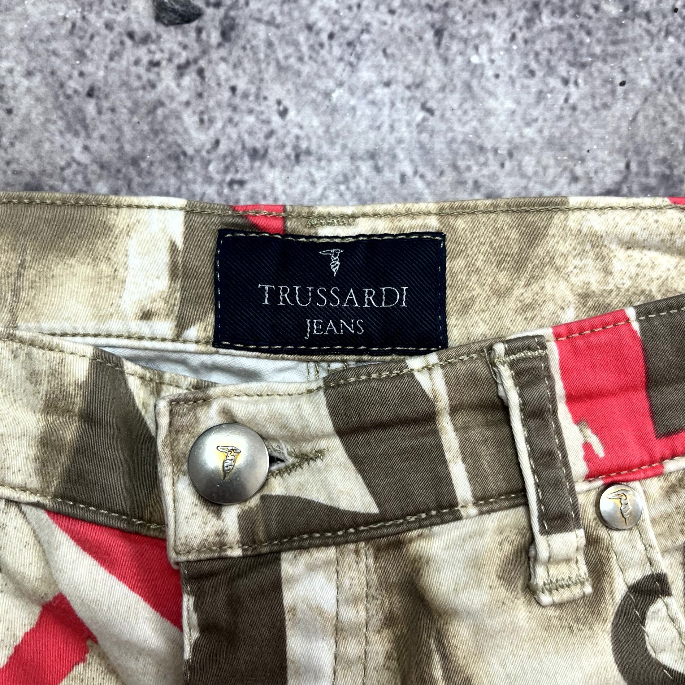 Trussardi Y2K Trussardi Abstract Pants Straight Pink Jeans Size 32 Size 32" / US 10 / IT 46 - 5 Thumbnail