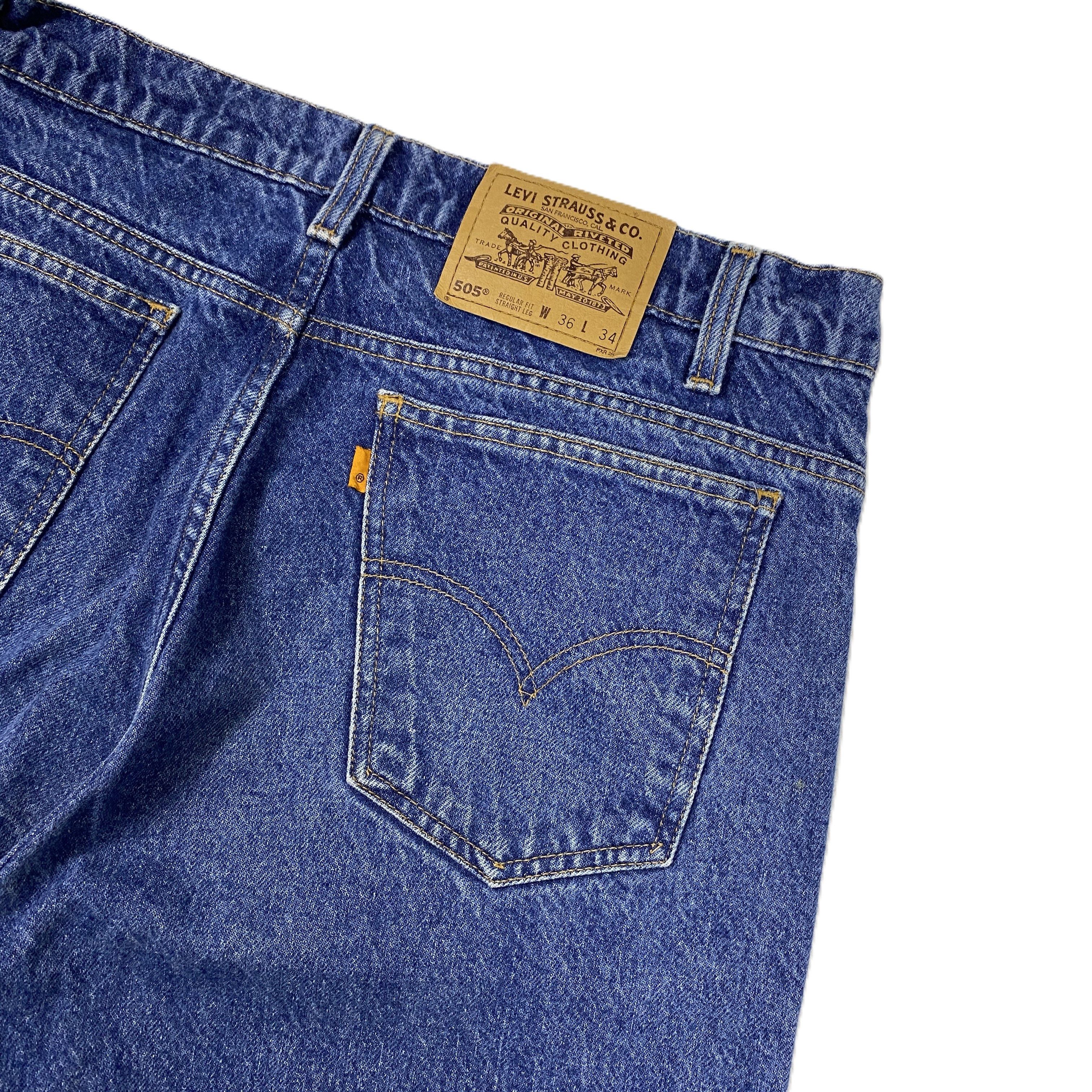 Levi's Vintage Levi's Orange Tab 80s 550 Denim Jeans 36x34 (33x34) Size US 36 / EU 52 - 3 Thumbnail
