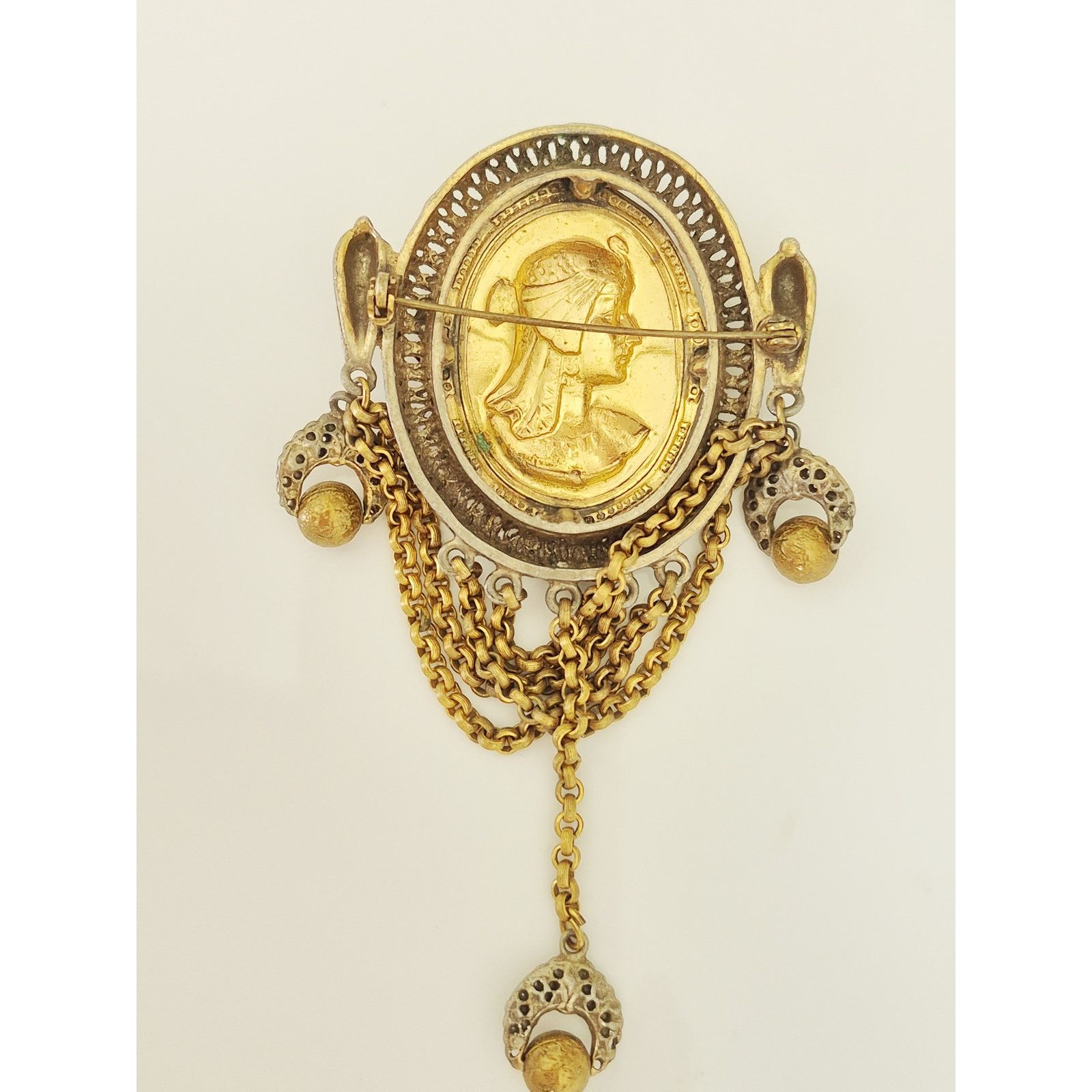 Other Vintage Gold-tone Chatelaine Brooch Size ONE SIZE - 5 Thumbnail