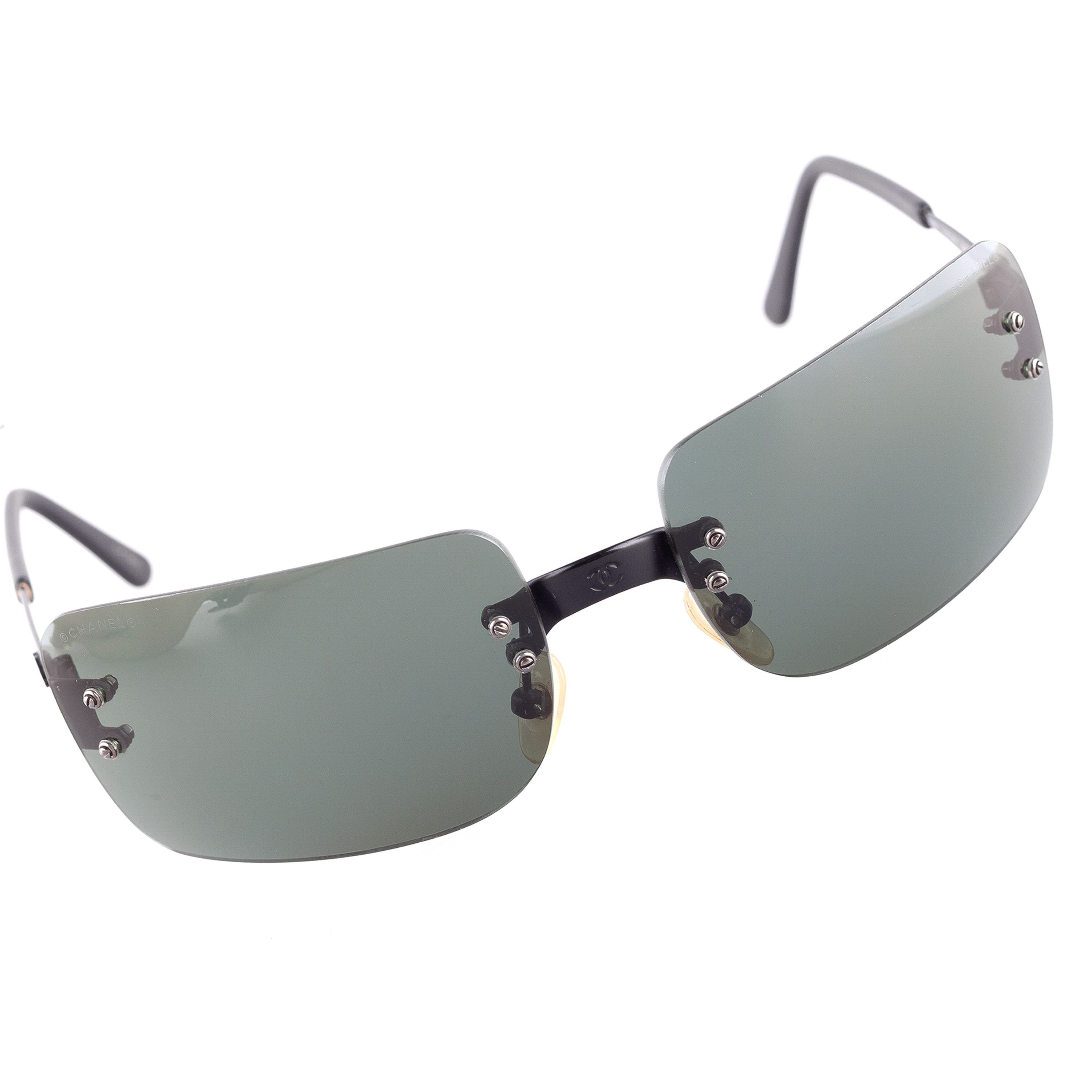 Chanel Chanel 4005 C.101/71 Rimless Vintage Sunglasses Size ONE SIZE - 5 Thumbnail