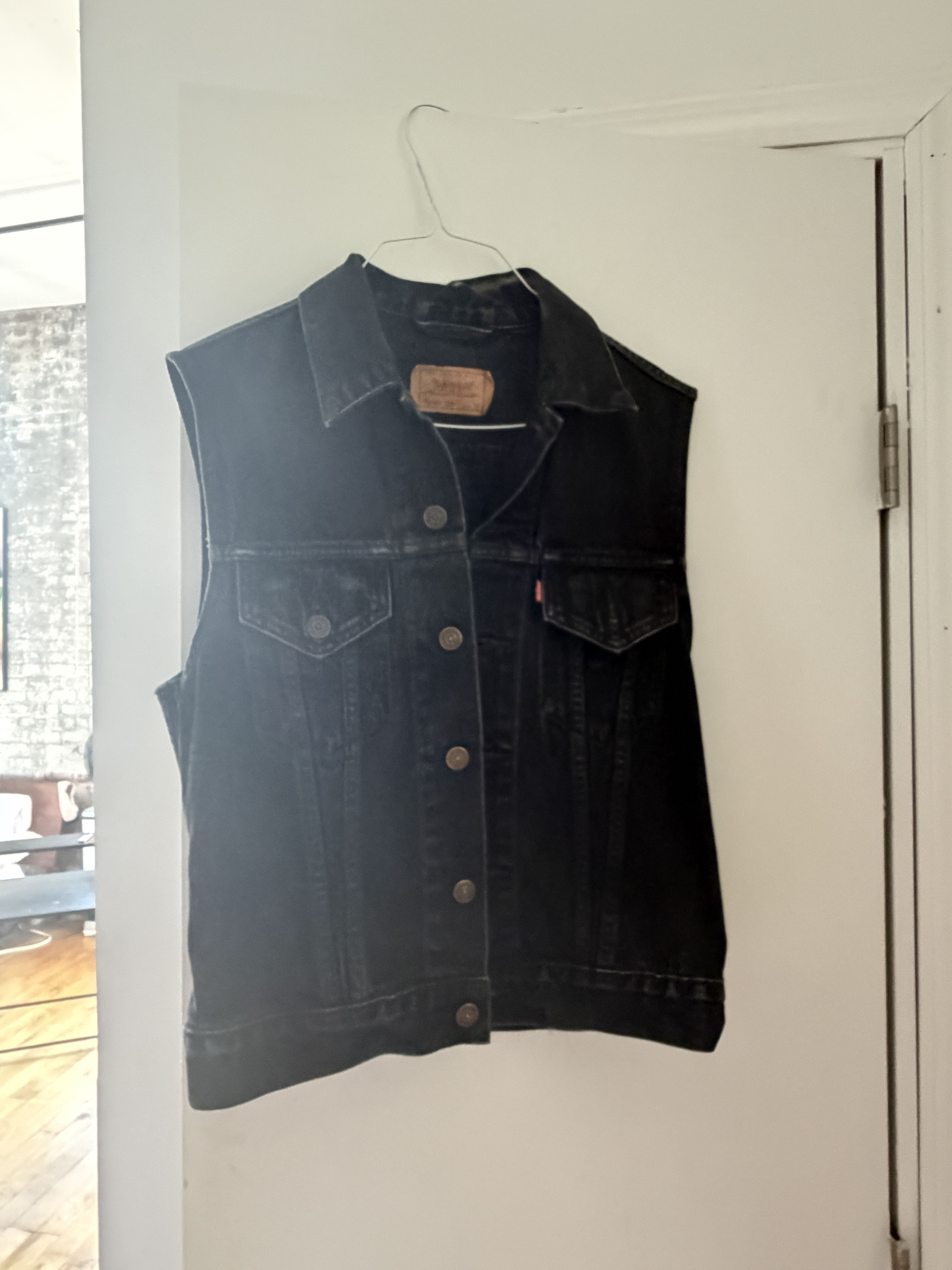 Levi's Vintage 90s Levis Denim Vest 70595-4159 Sz M Made In USA Size M / US 6-8 / IT 42-44 - 2 Thumbnail