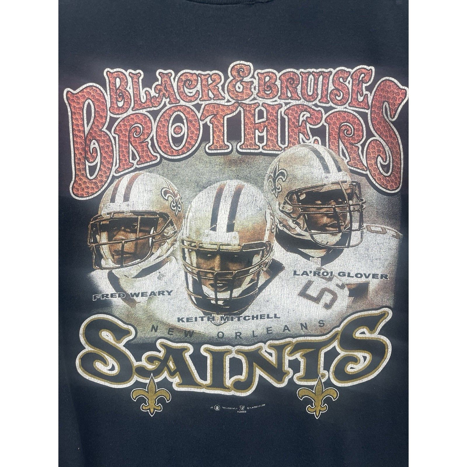 All Sport Vintage Y2K New Orleans Saints T Shirt Size Large Black And Size US L / EU 52-54 / 3 - 1 Thumbnail