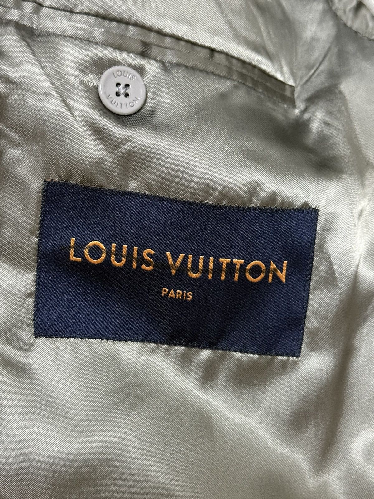 Louis Vuitton Louis Vuitton gray wool oversized blazer and pants 48 Size 48L - 6 Thumbnail