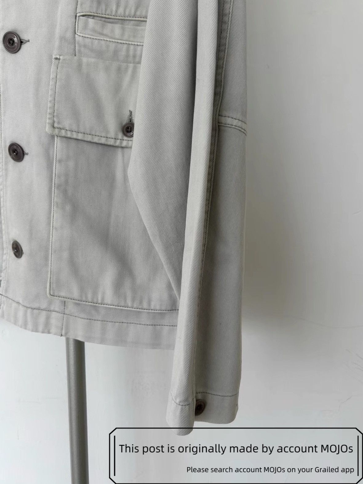 Lemaire Sz M Lemaire Boxy Light Gray Denim Jacket mojos2101 Size US M / EU 48-50 / 2 - 3 Thumbnail